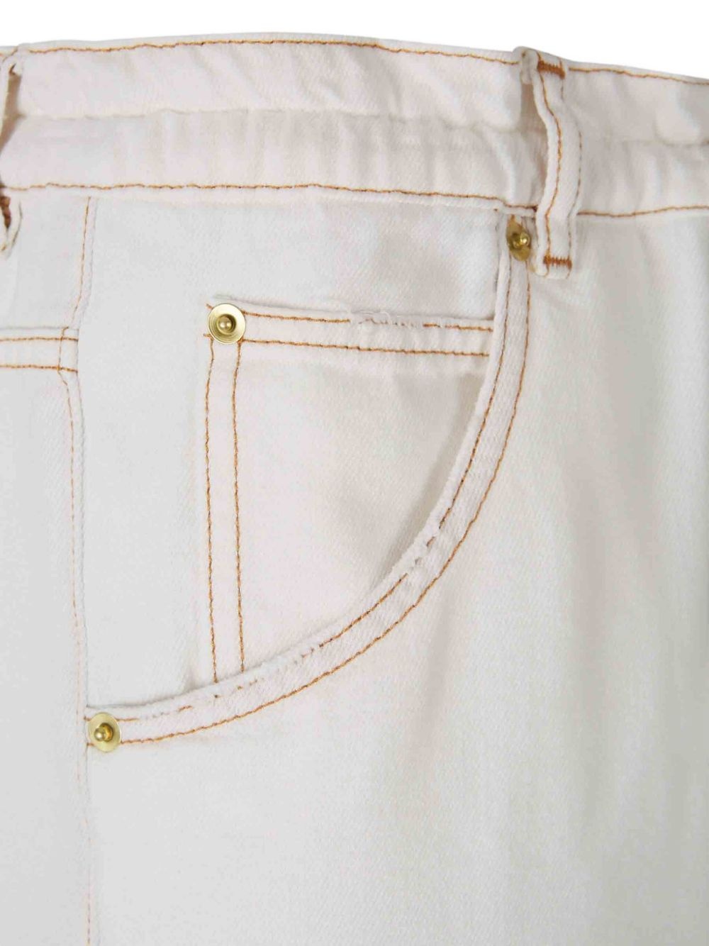 cotton-blend straight jeans - 4
