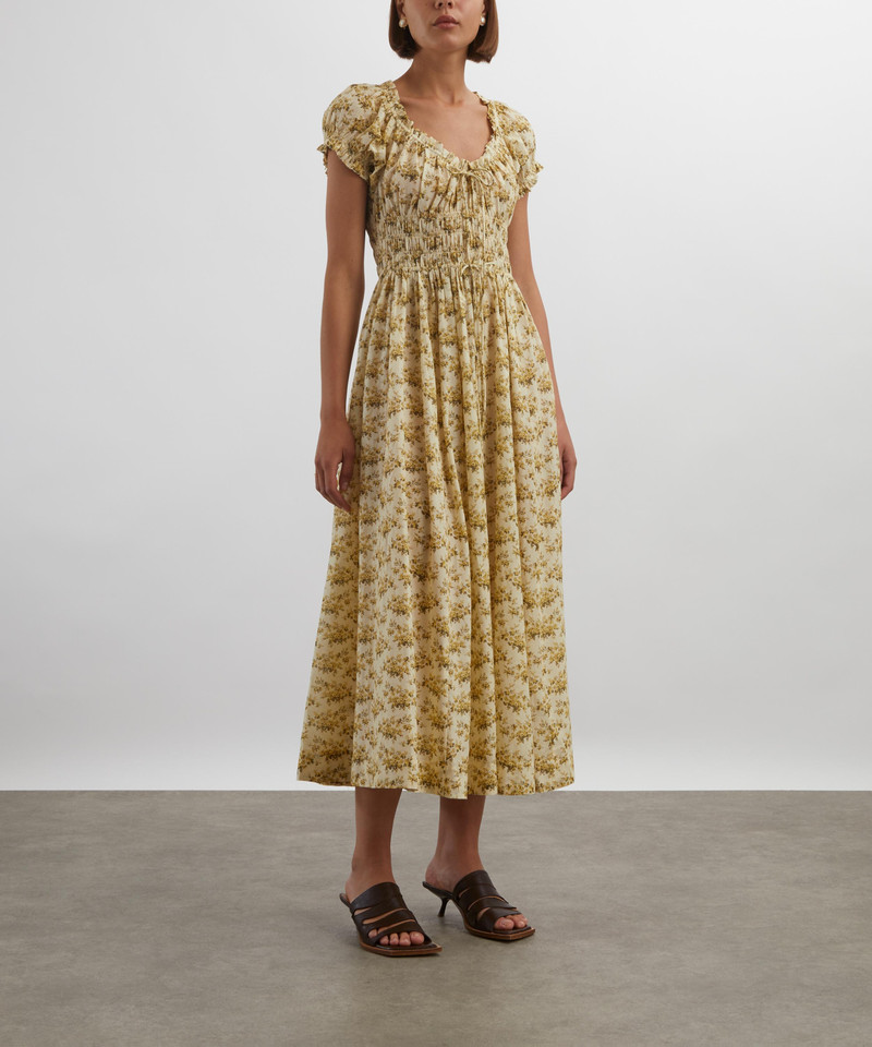 DÔEN Ashlynn Citron Rosier Floral Dress outlook