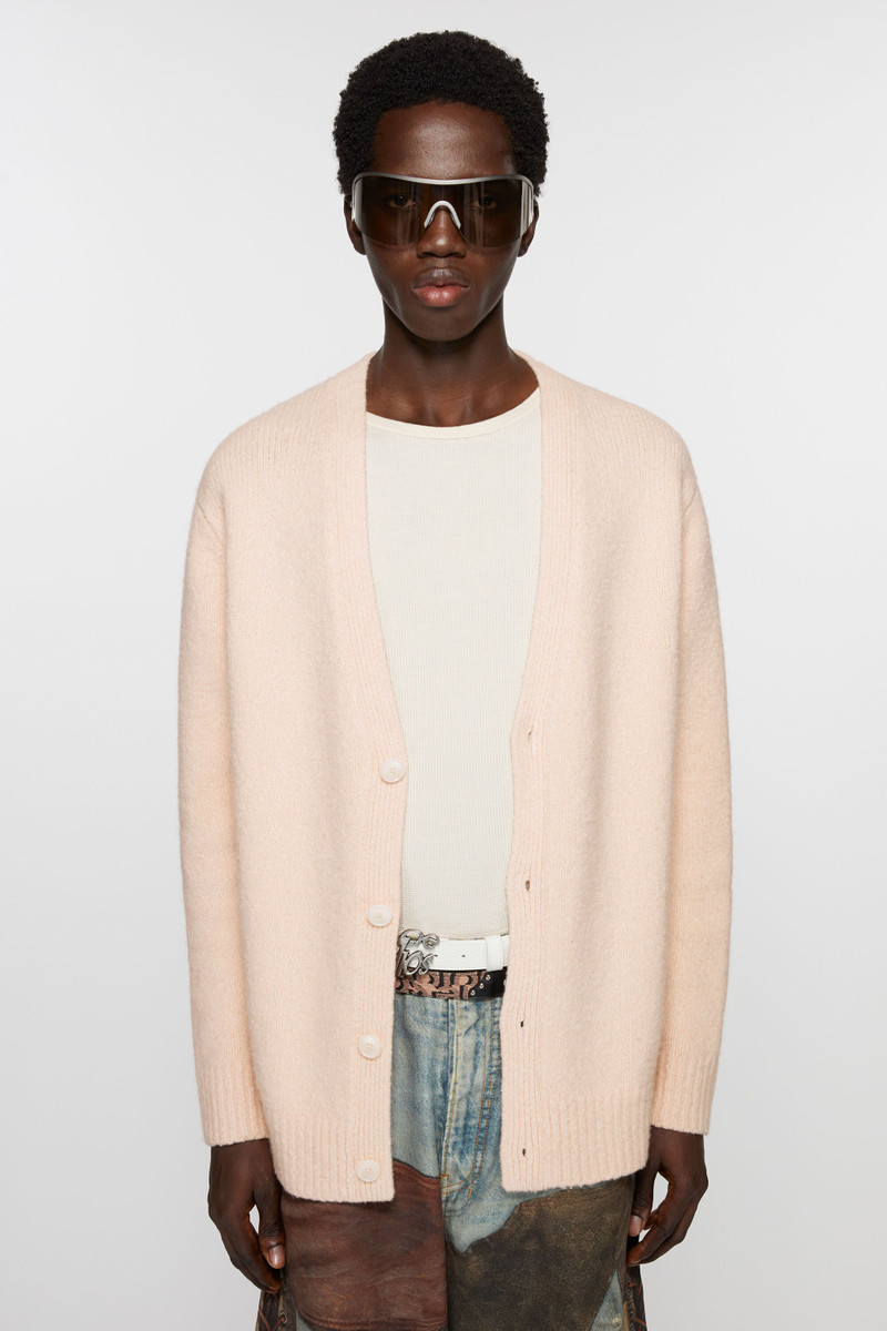 Acne Studios Cardigan wool blend - Light pink outlook