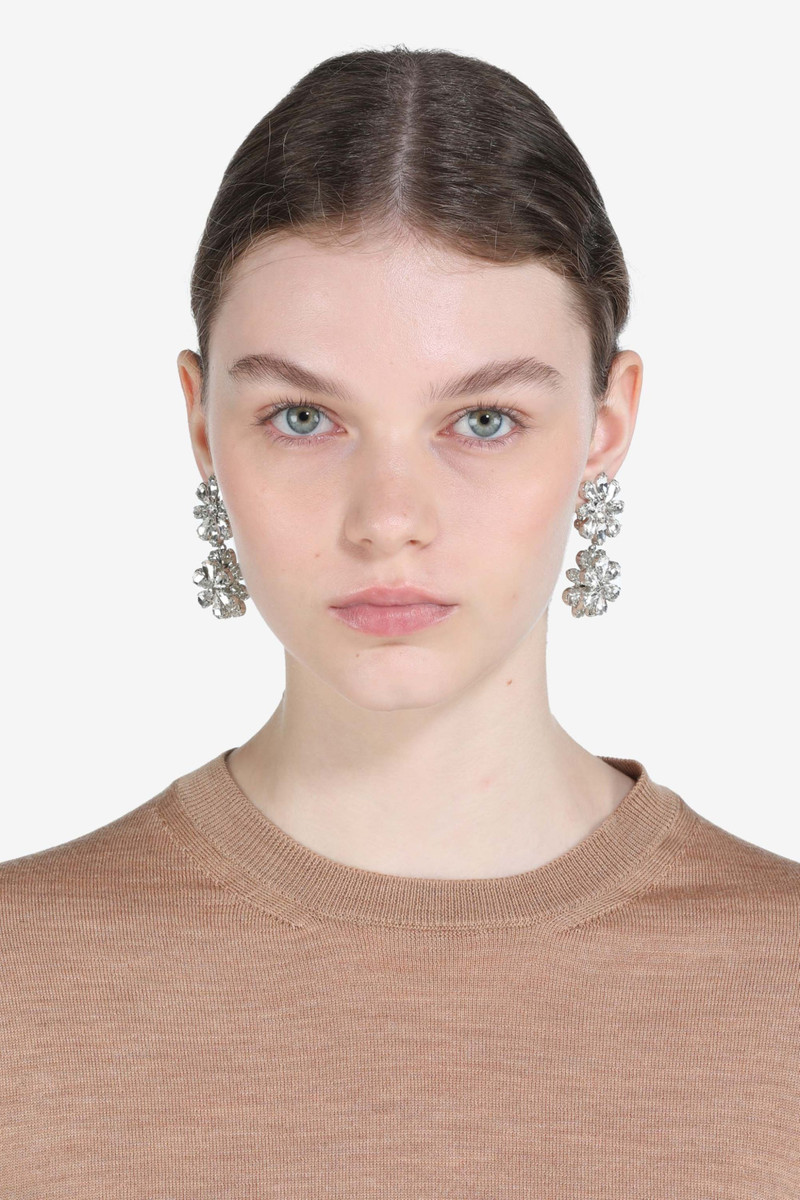 CRYSTAL-EMBELLISHED CLIP-ON EARRINGS 1