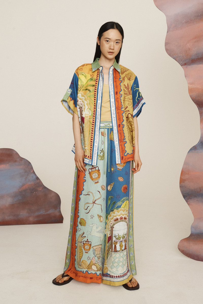 ALÉMAIS Surrealist Summer Shirt outlook