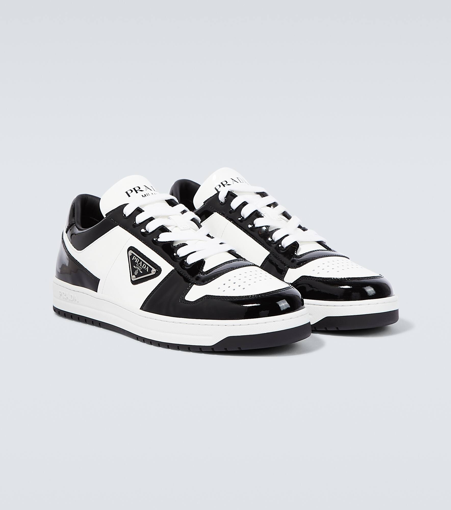 Downtown leather low-top sneakers - 5