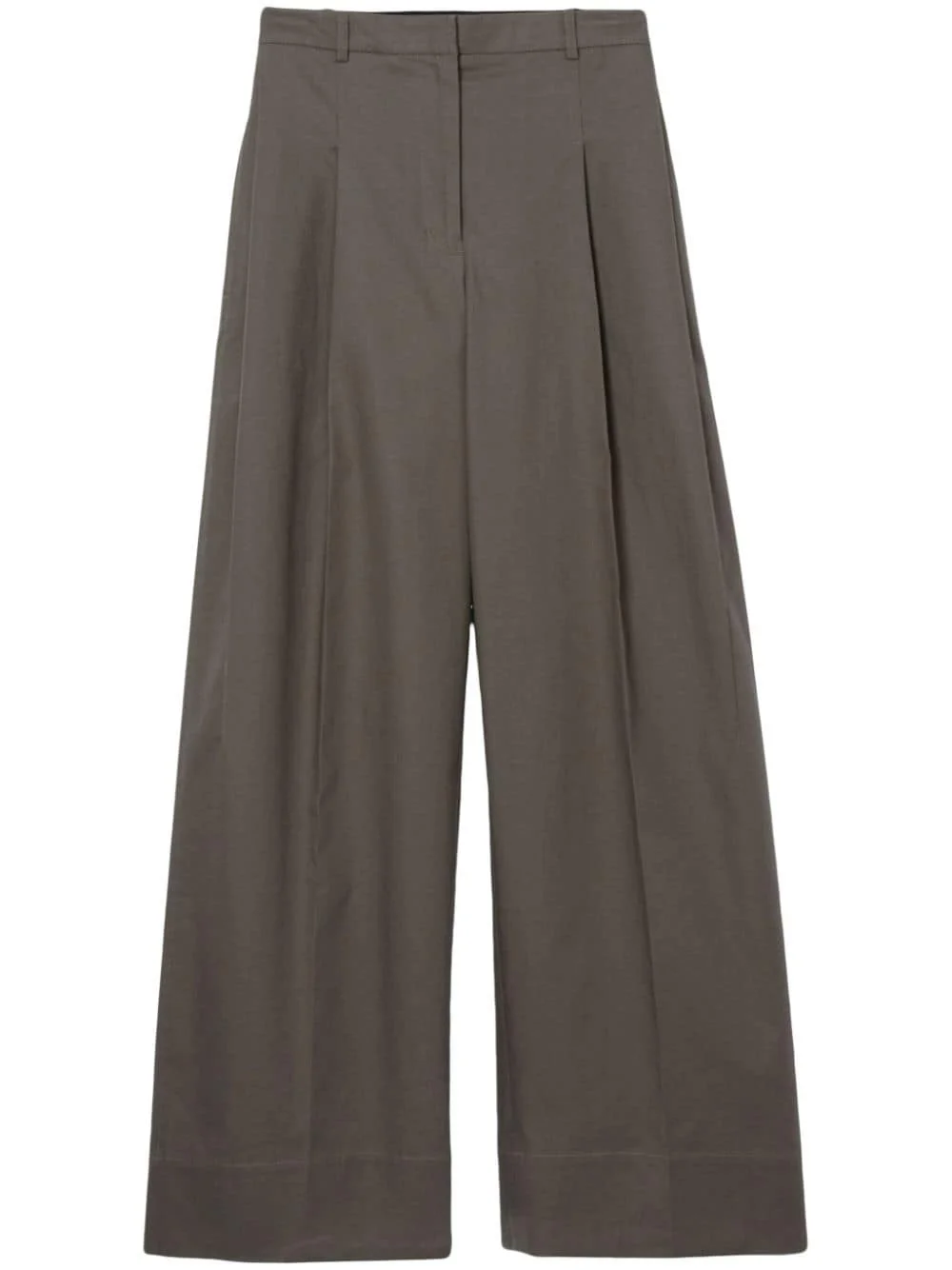 pleat-detailing palazzo pants - 1
