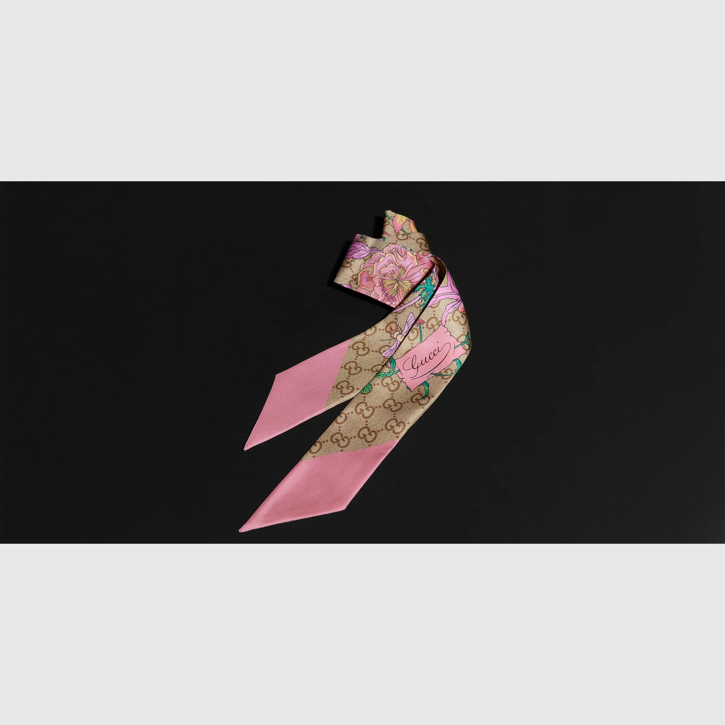 Printed silk ribbon - 1