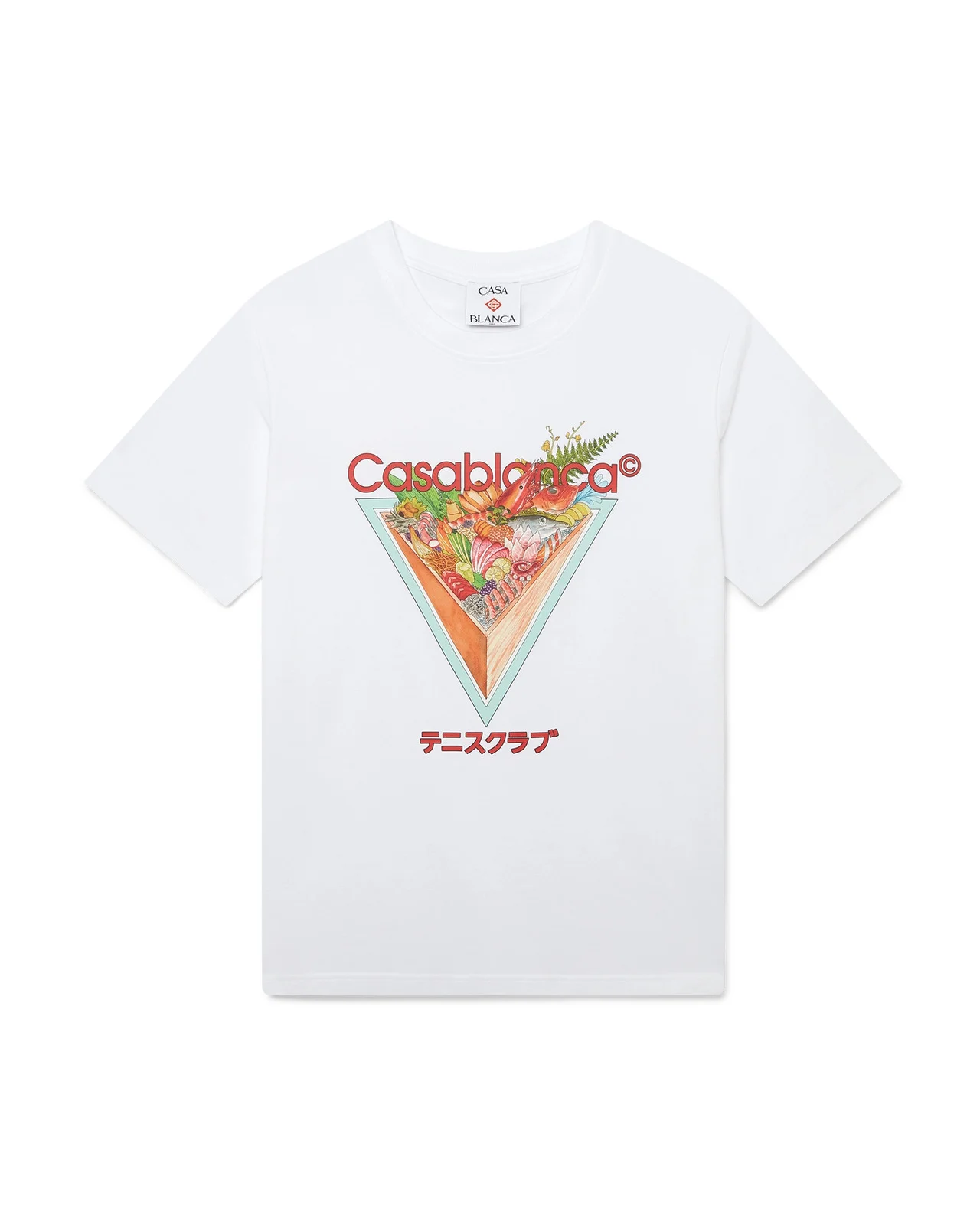 Tennis Club Icon Short Sleeve T-Shirt | Casablanca Paris - 1