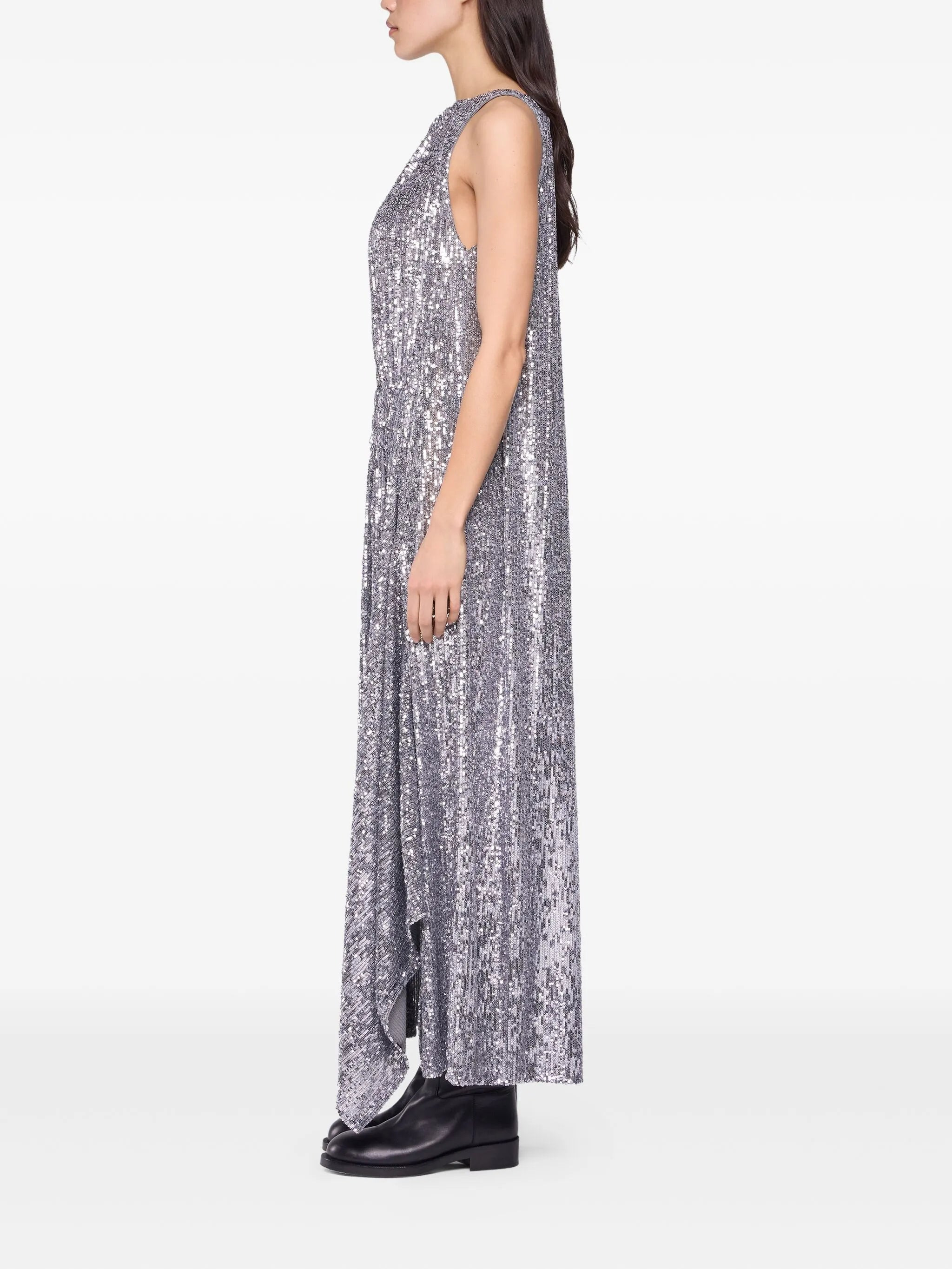 sequined high-low dress - 3