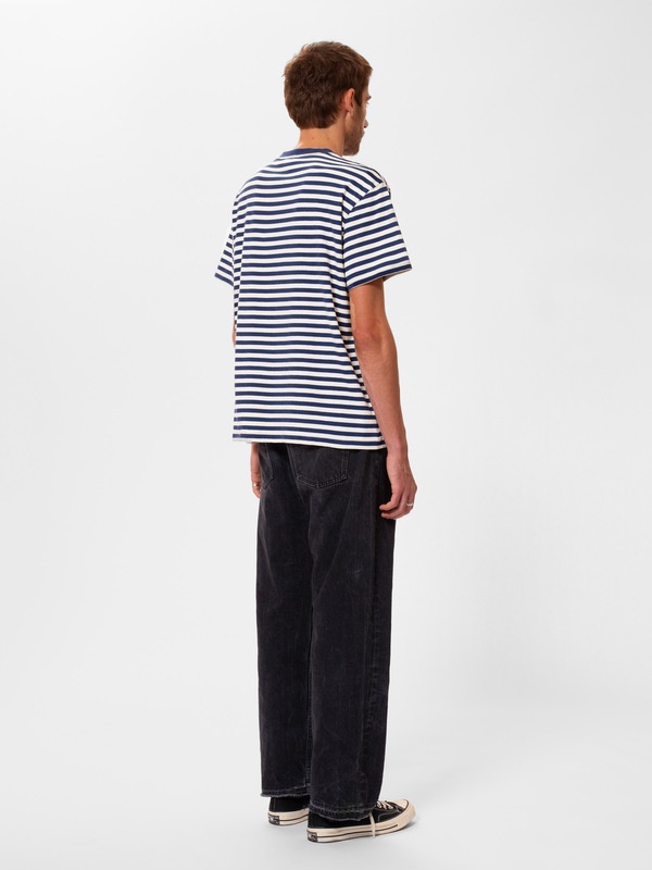 Leif Breton Stripe T-shirt Offwite/Blue - 3