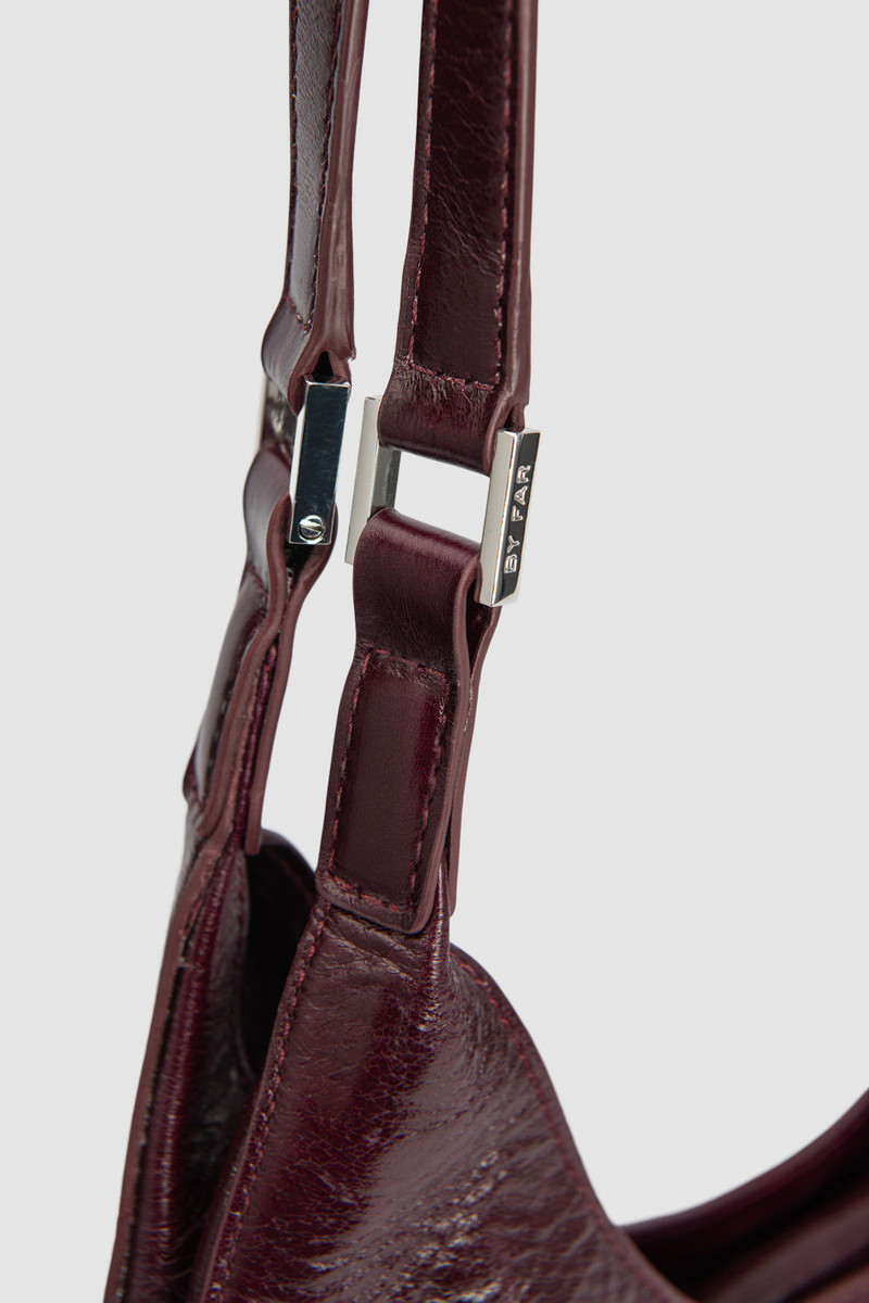 Amber Folio Grape Calf Leather Shoulder Bag 4