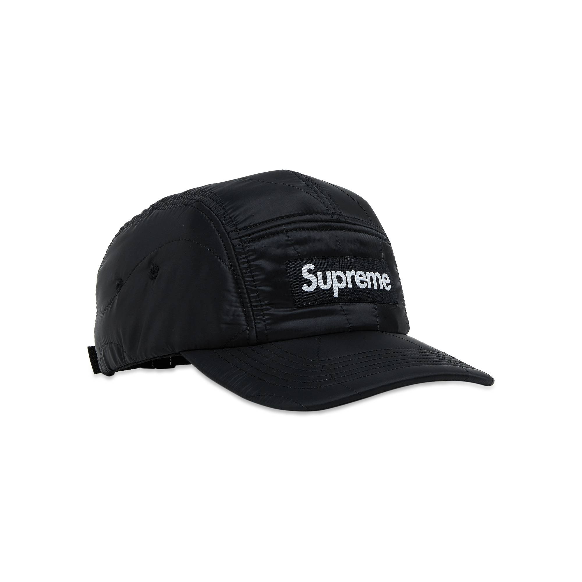 Supreme Quilted Liner Camp Cap 'Black' - 2