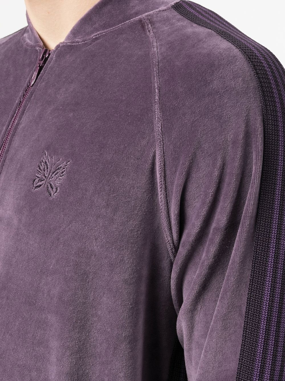 velvet-effect jacket - 5