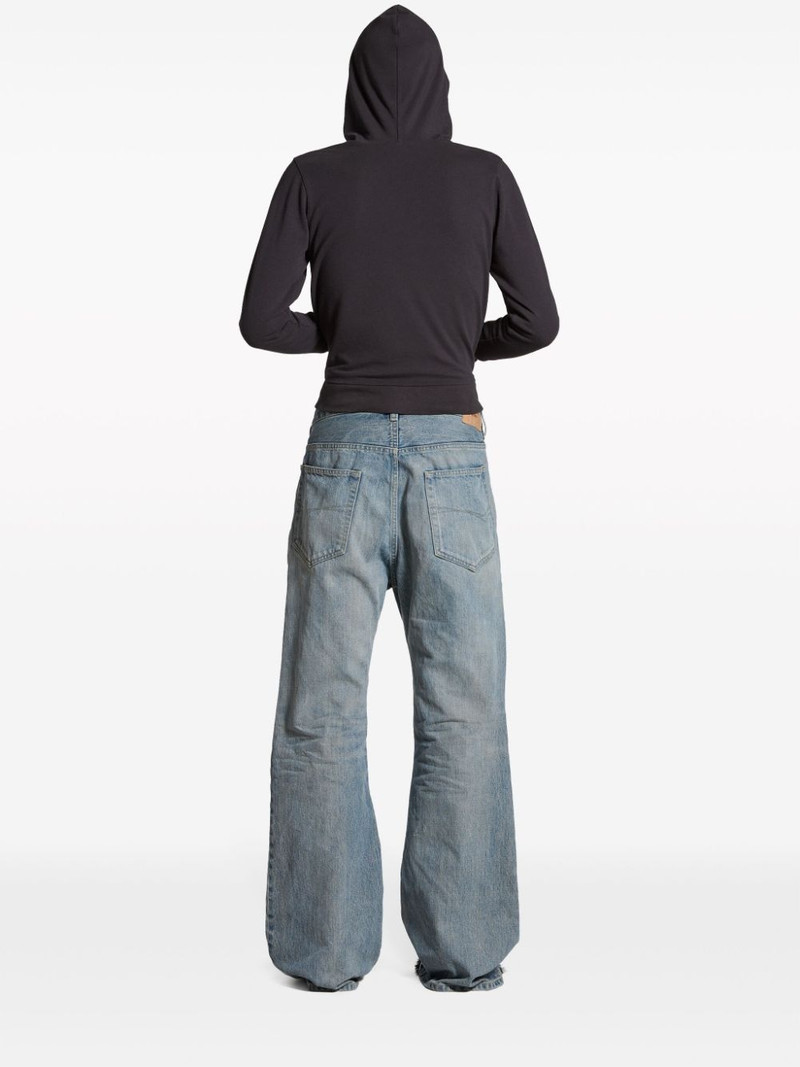 BALENCIAGA mid-wash flared jeans outlook