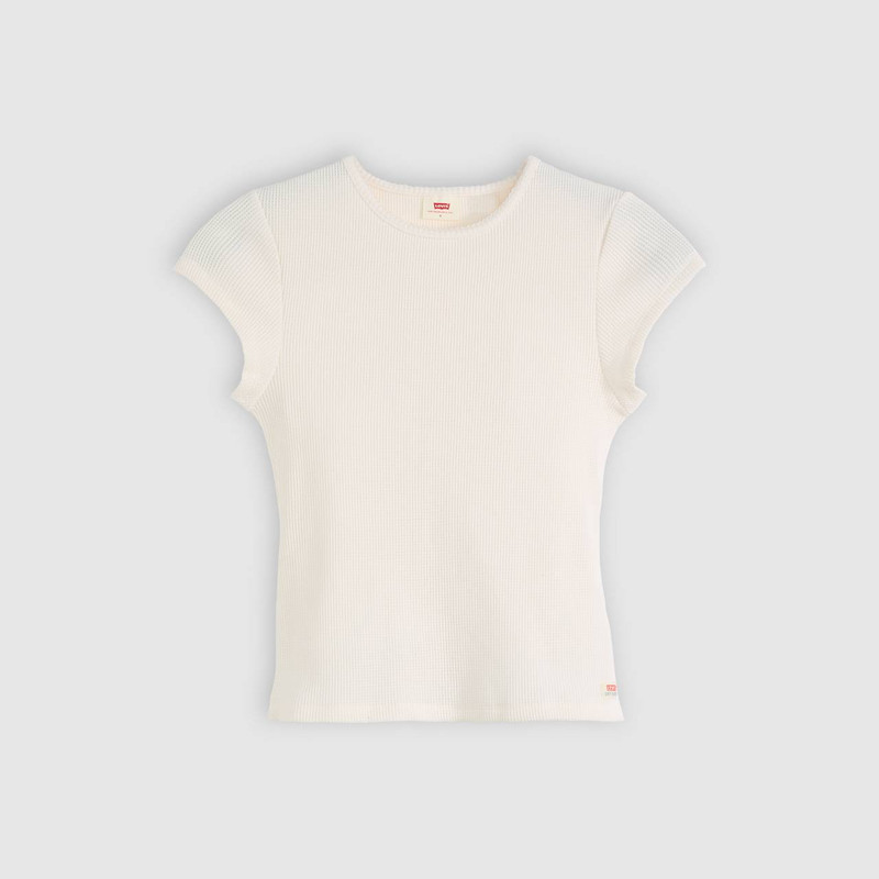 DRY GOODS WAFFLE CAP-SLEEVE TEE 1