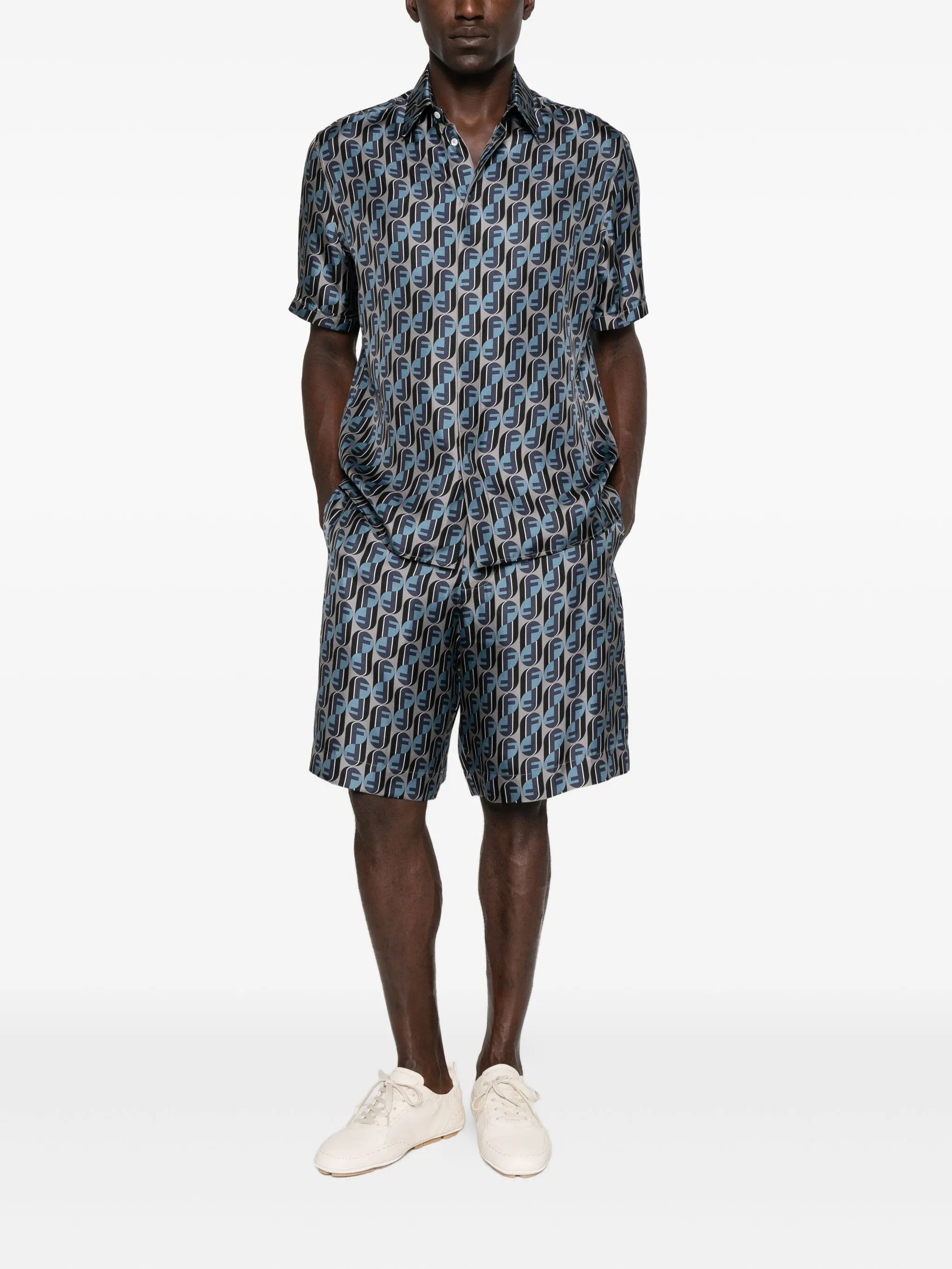 Fendi Logo-print Silk Shirt - 2