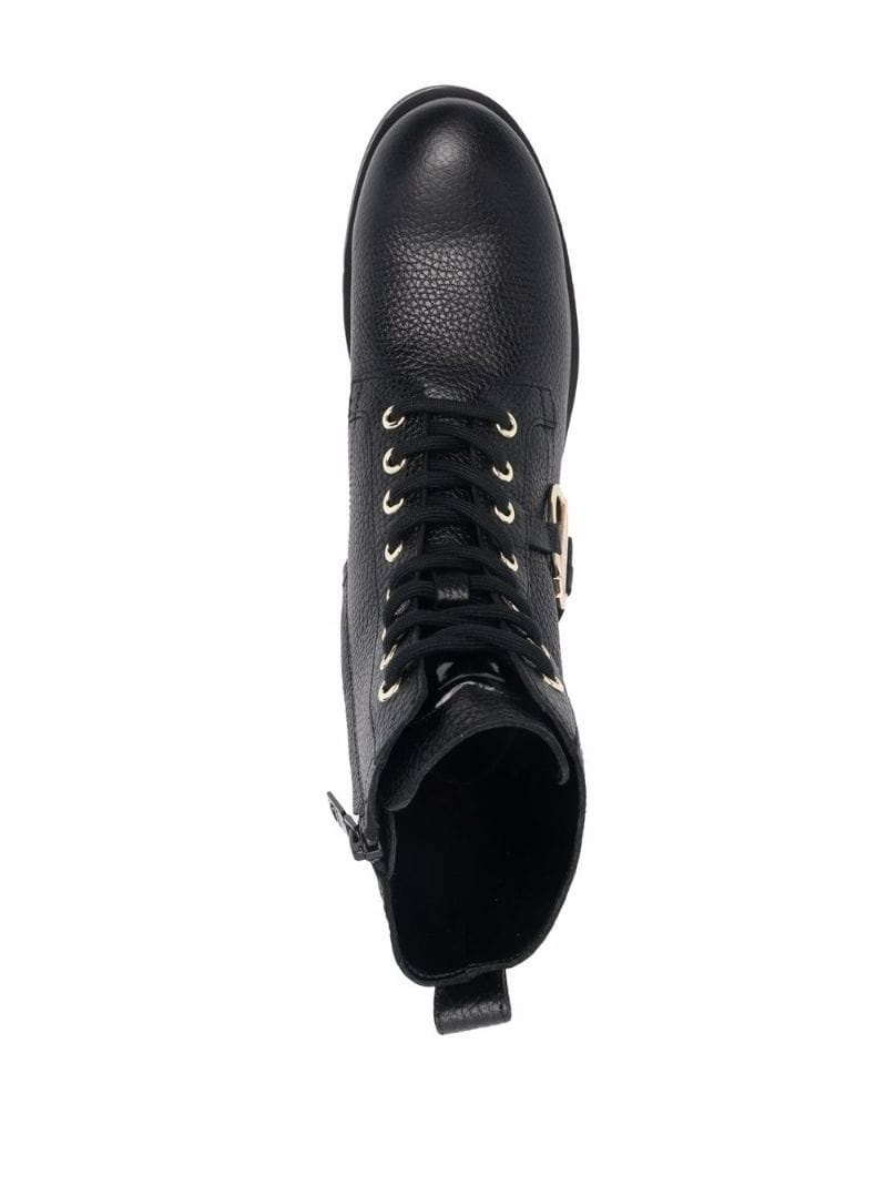 gold-tone hardware boots - 4