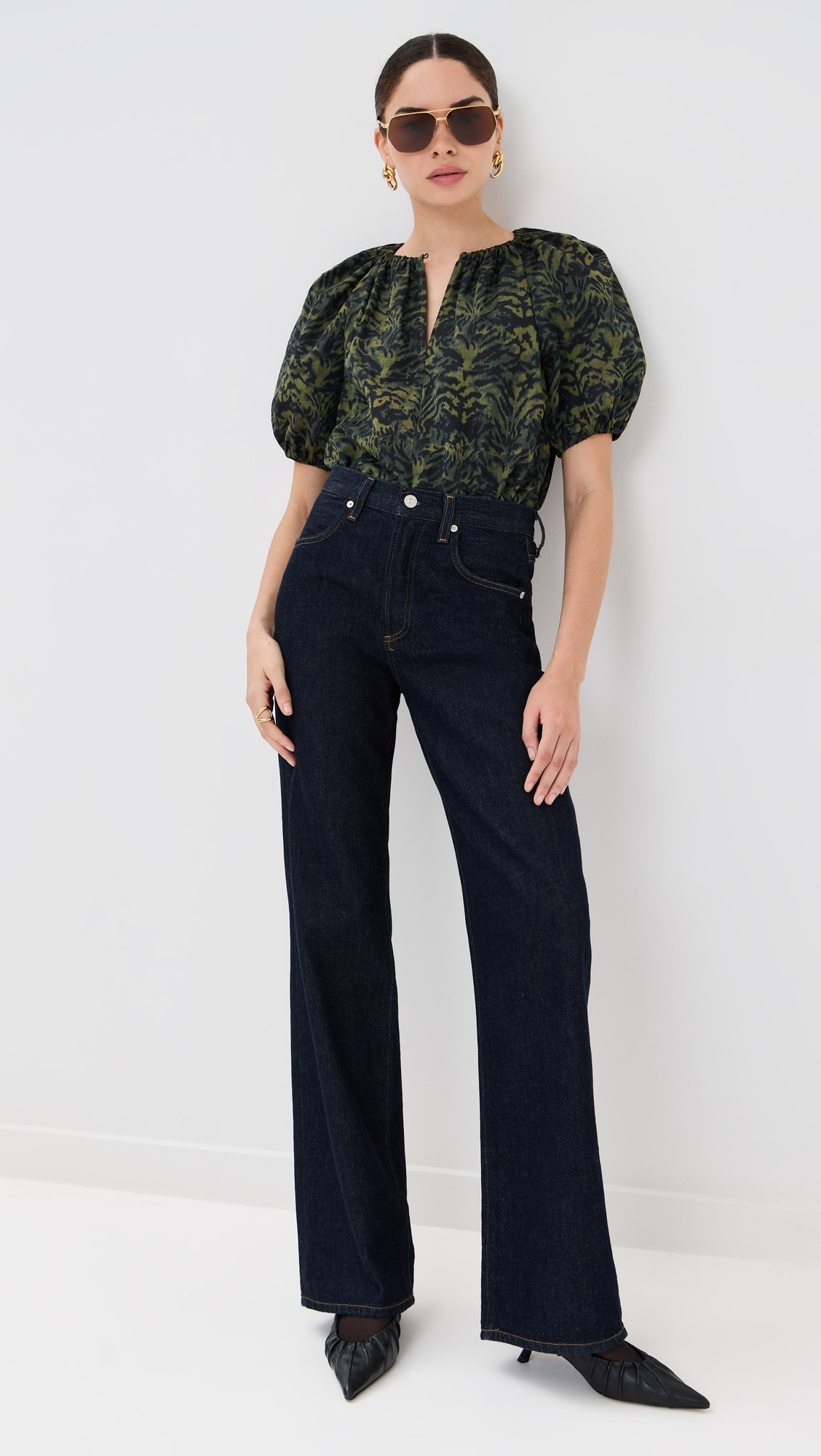 Talie Silk Short Sleeve Blouse - 4