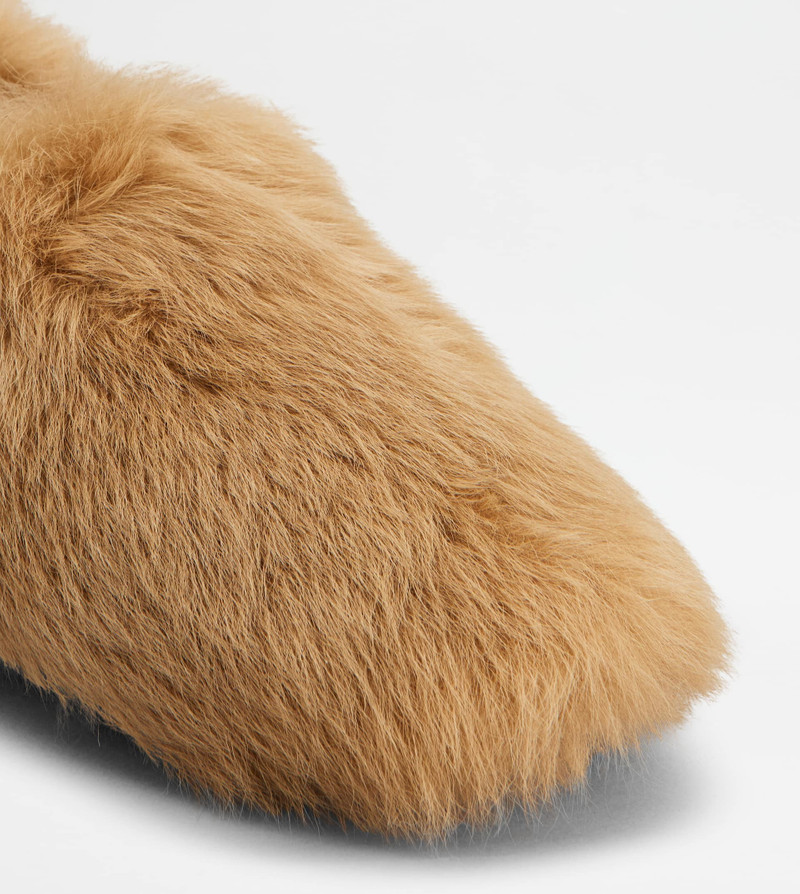 GOMMINO LOAFERS IN FUR - BEIGE 6