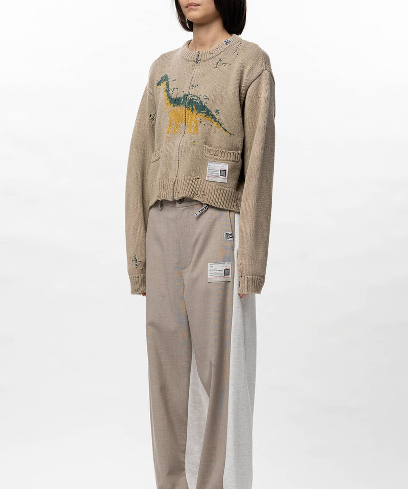 Dinosaur Jacquard Knit Cardigan 14