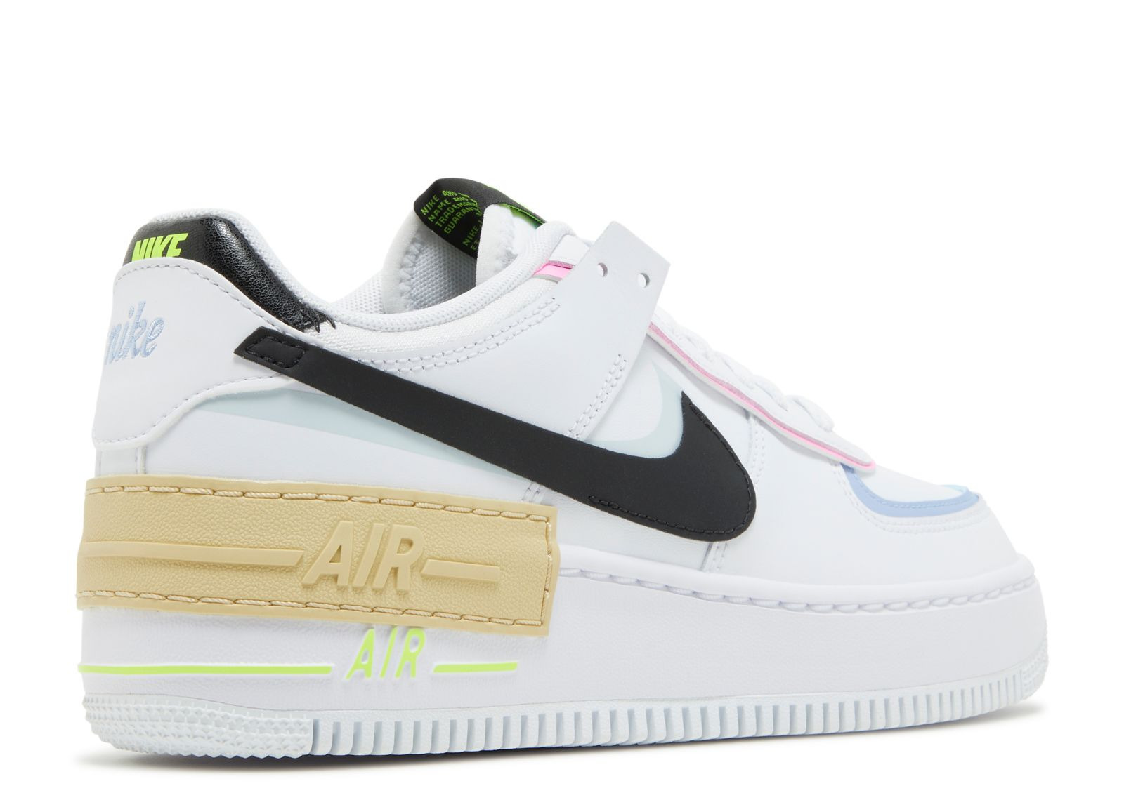 WMNS AIR FORCE 1 SHADOW 'WHITE BLACK PASTEL' - 3