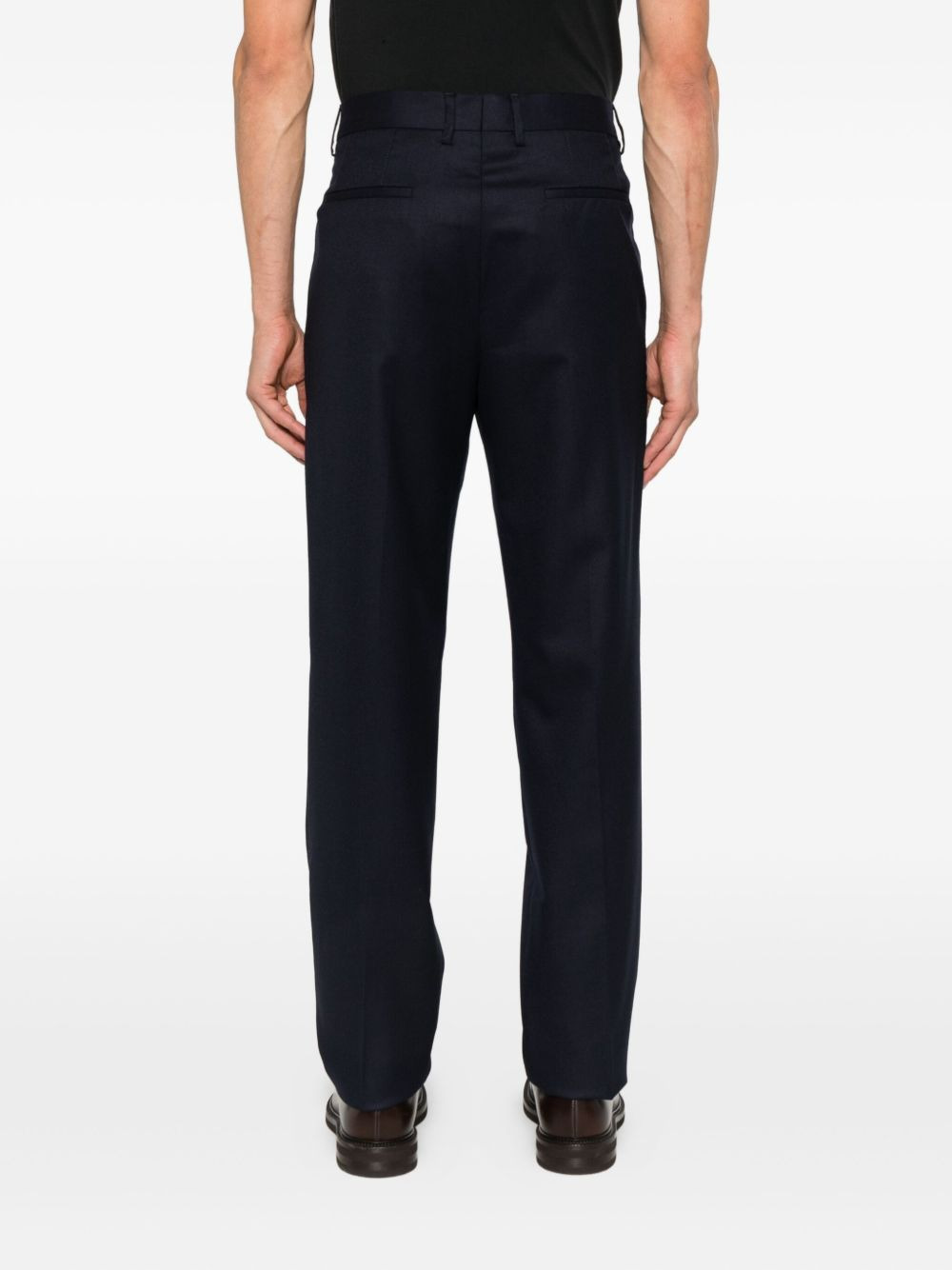 pleated wool trousers - 4