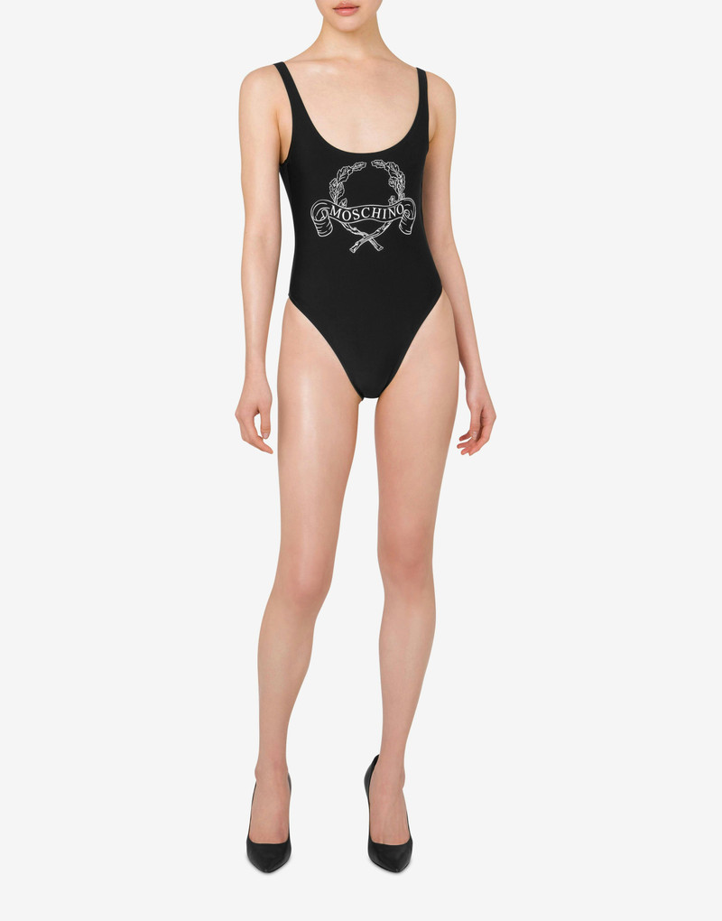 Moschino ONE-PIECE SWIMSUIT LAUREL CROWN LOGO outlook