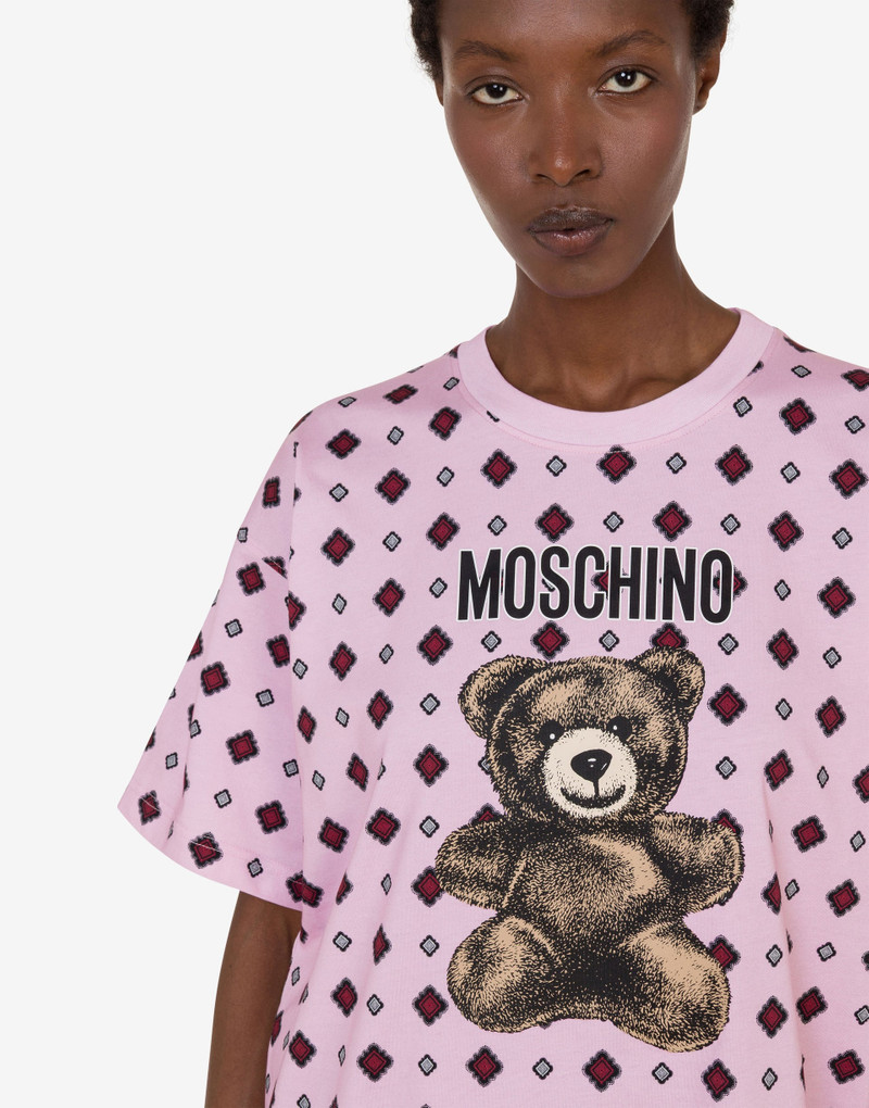 MOSCHINO TEDDY BEAR ORGANIC COTTON JERSEY T-SHIRT 4