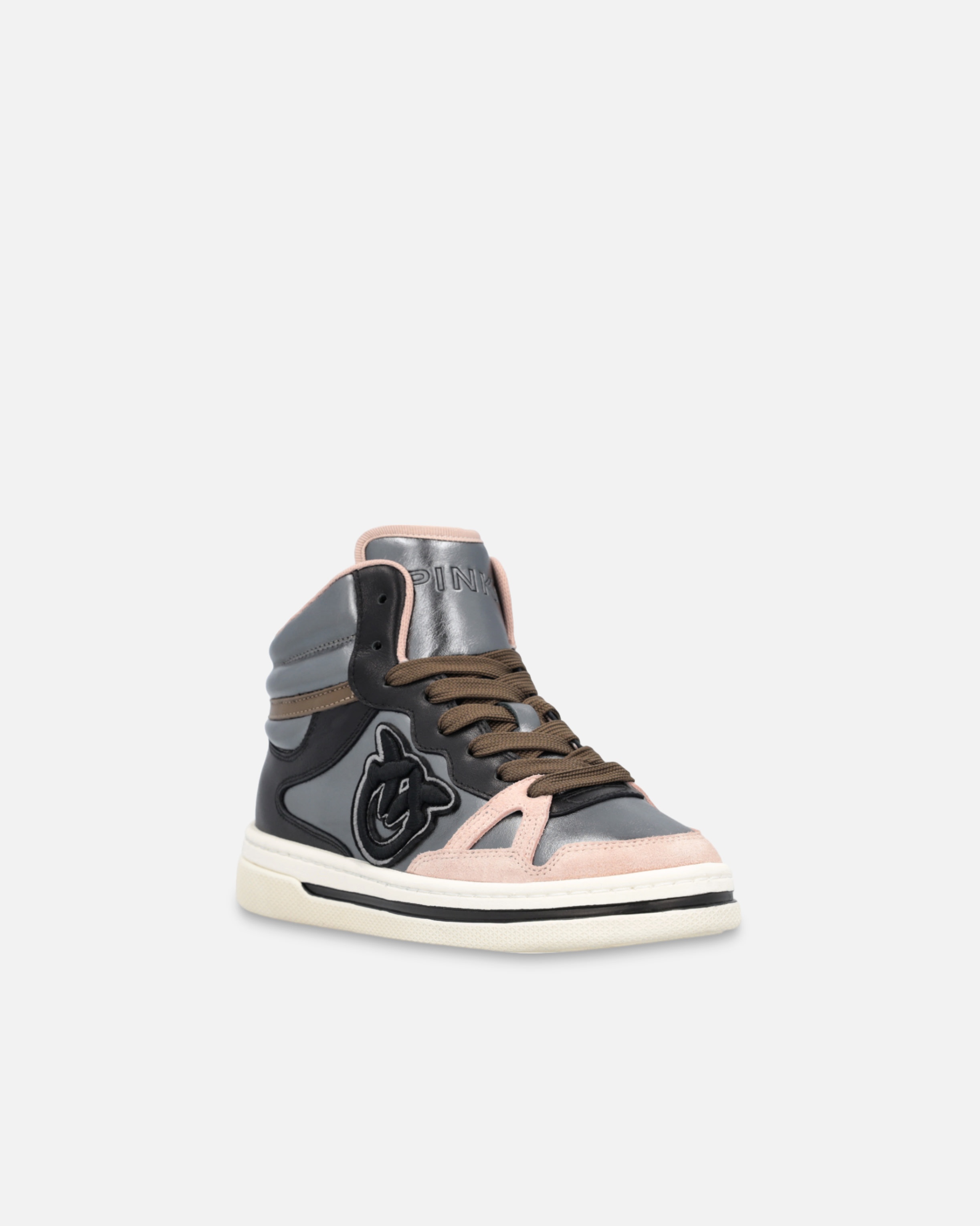 LAMINATED HIGH-TOP SNEAKERS - 2