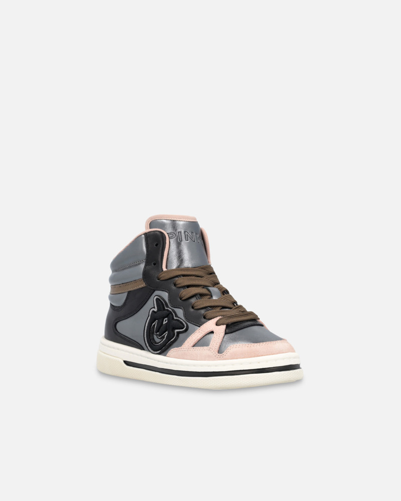 LAMINATED HIGH-TOP SNEAKERS 2
