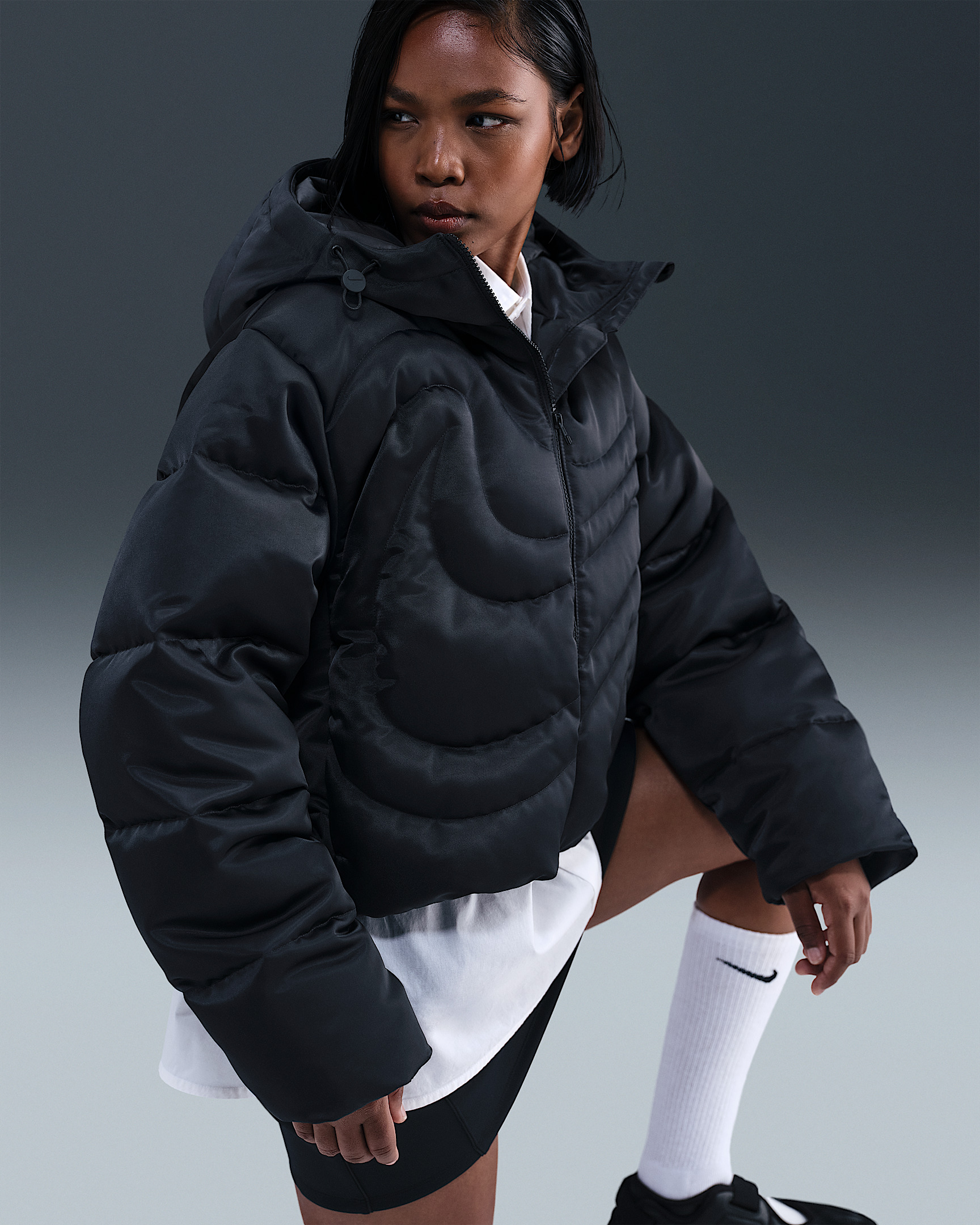 Nike Sportswear Swoosh Series Women's Therma-FIT Oversized Down Puffer Jacket - 3