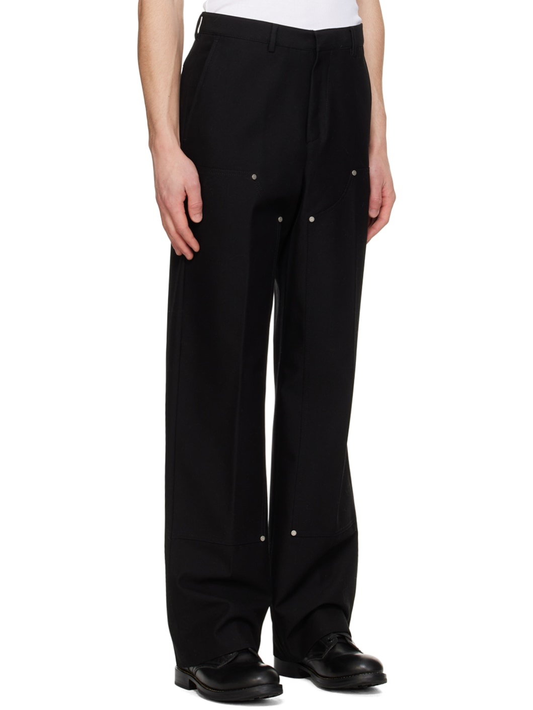 Black Monogram Trousers - 2