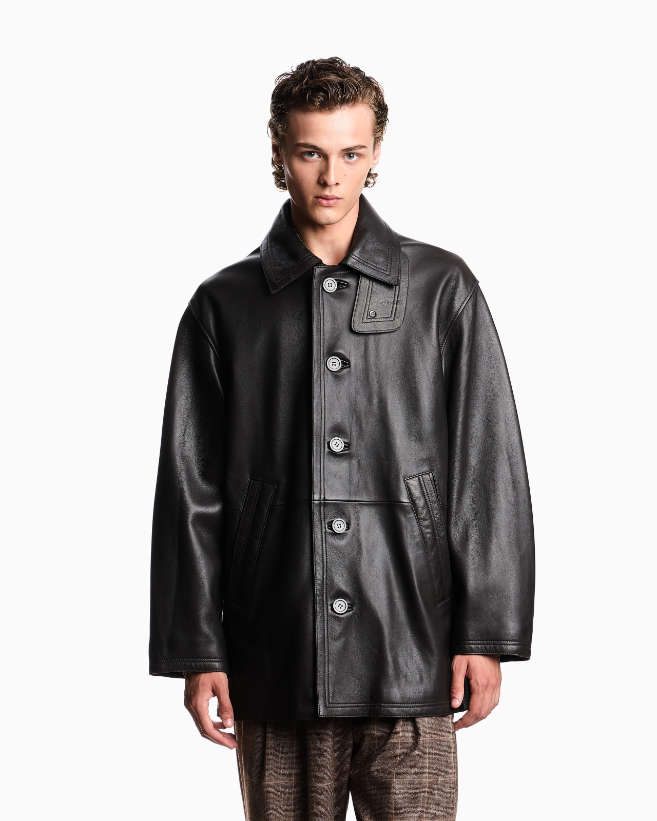 BLOUSON IN PLONGE LAMBSKIN NAPPA LEATHER - 4