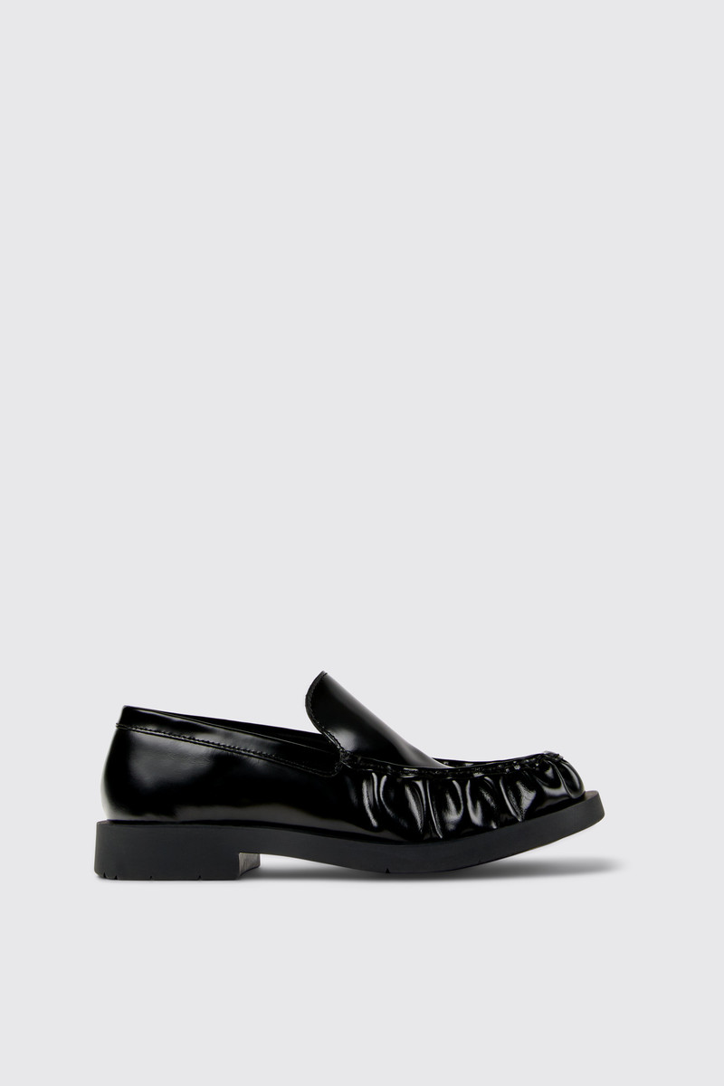 CAMPERLAB Black Leather Loafers outlook