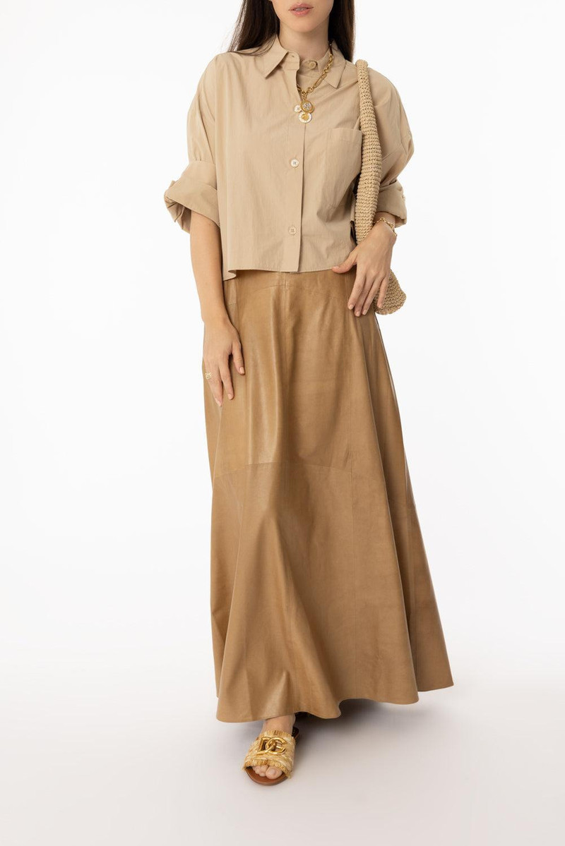 TWP Kennedy Skirt - Kelp outlook