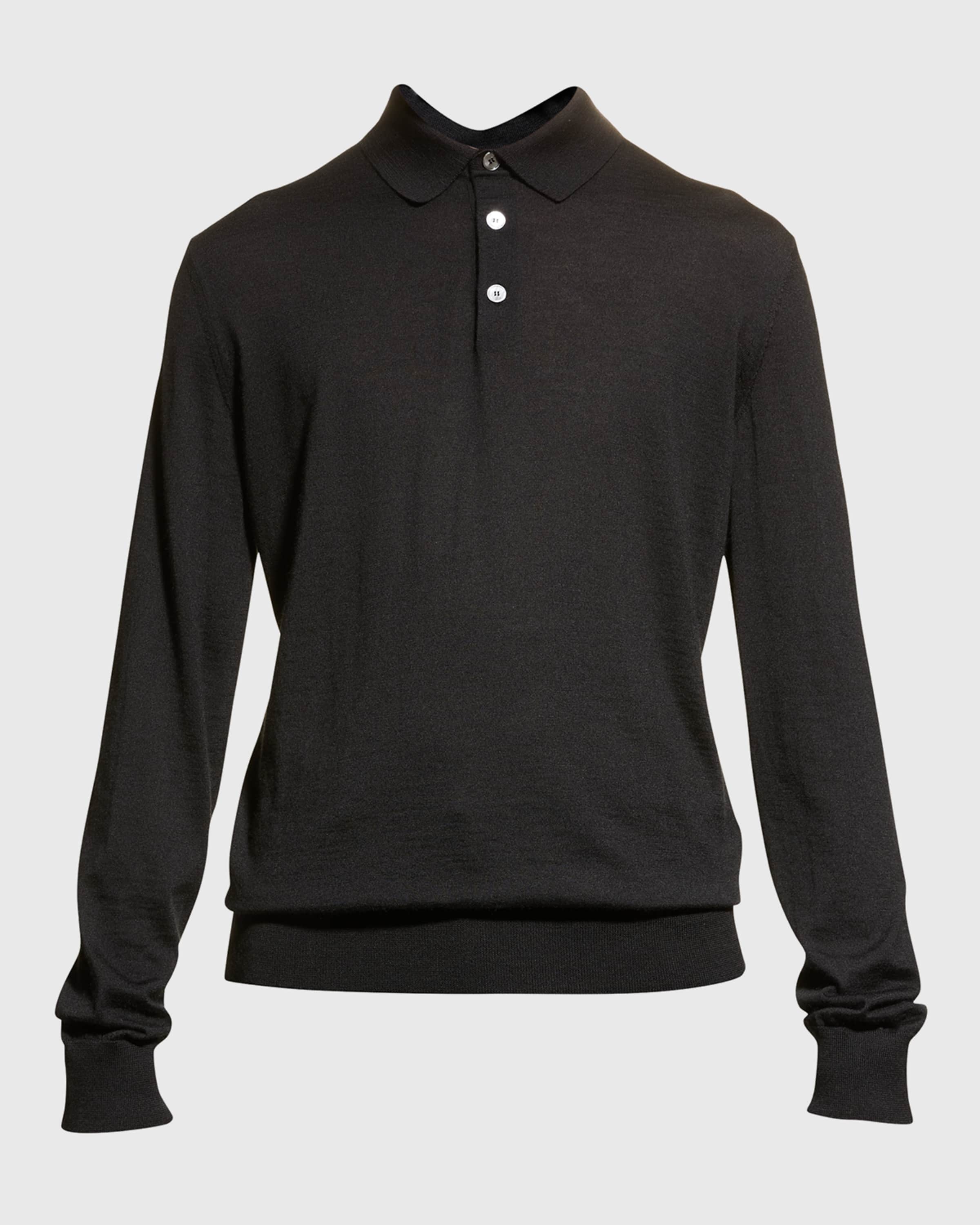 Men's Cashmere-Silk Polo Shirt - 1