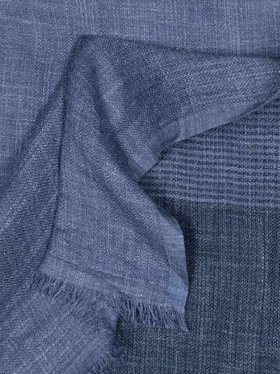 Brunello Cucinelli gradient-effect silk-blend scarf outlook