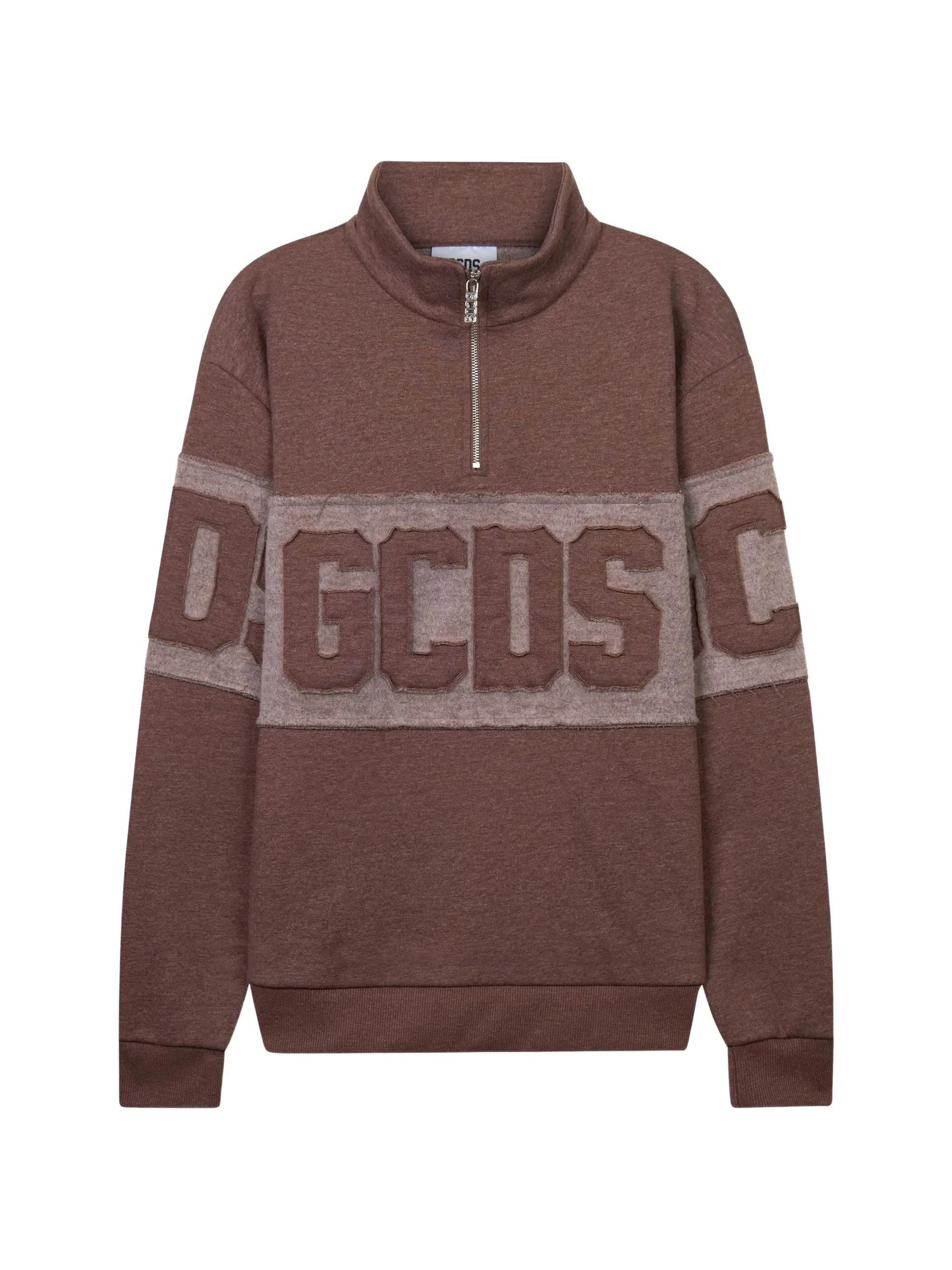Gcds Logo-appliqué Half-zip Sweatshirt - 1