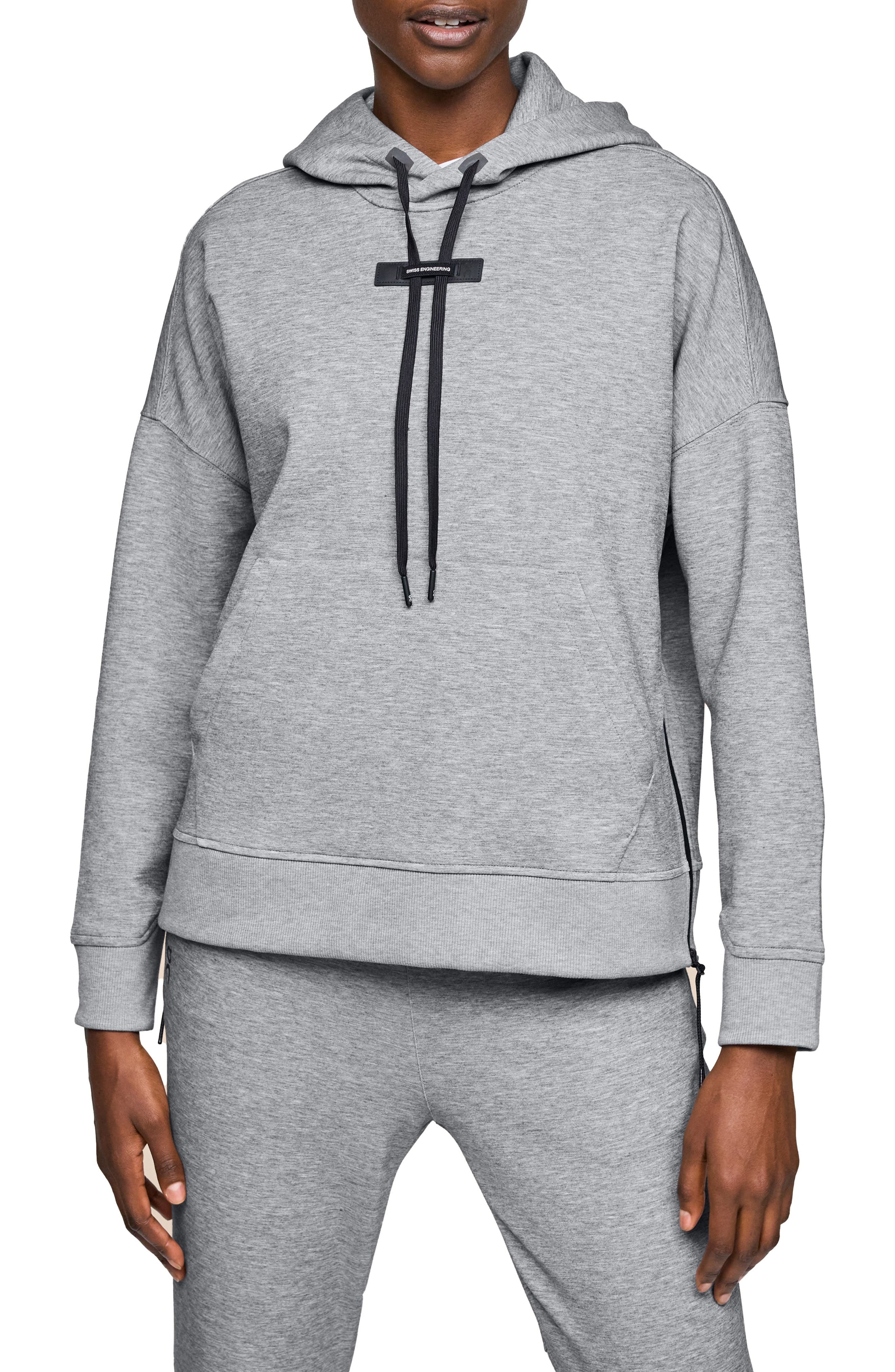 On Recycled Polyester Blend Hoodie in Grey at Nordstrom - 1