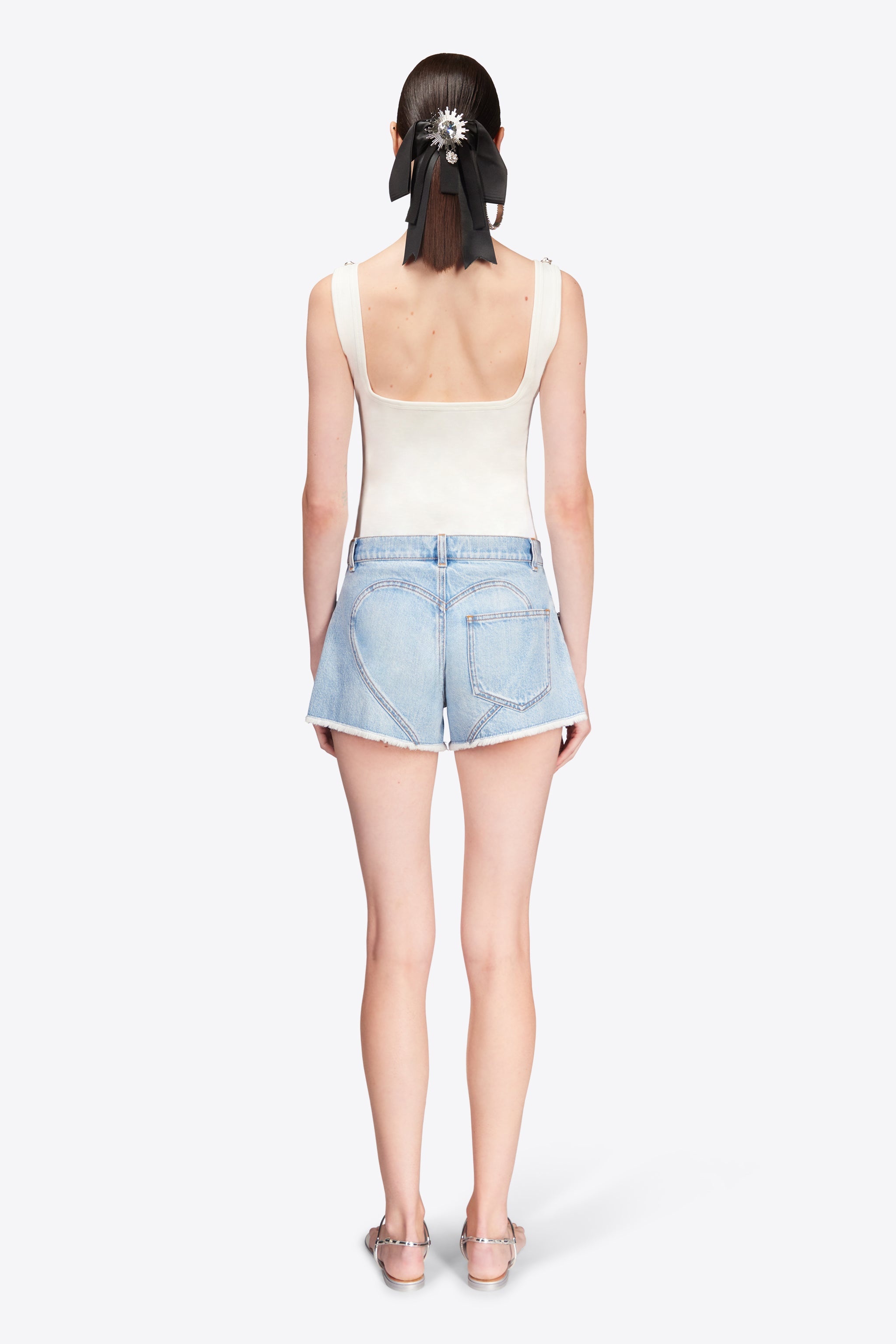 CRYSTAL POCKET JEAN SHORT - 6