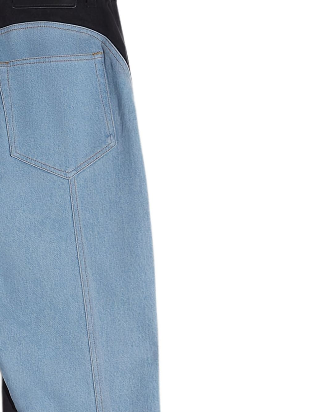 colourblock straight-leg jeans - 2