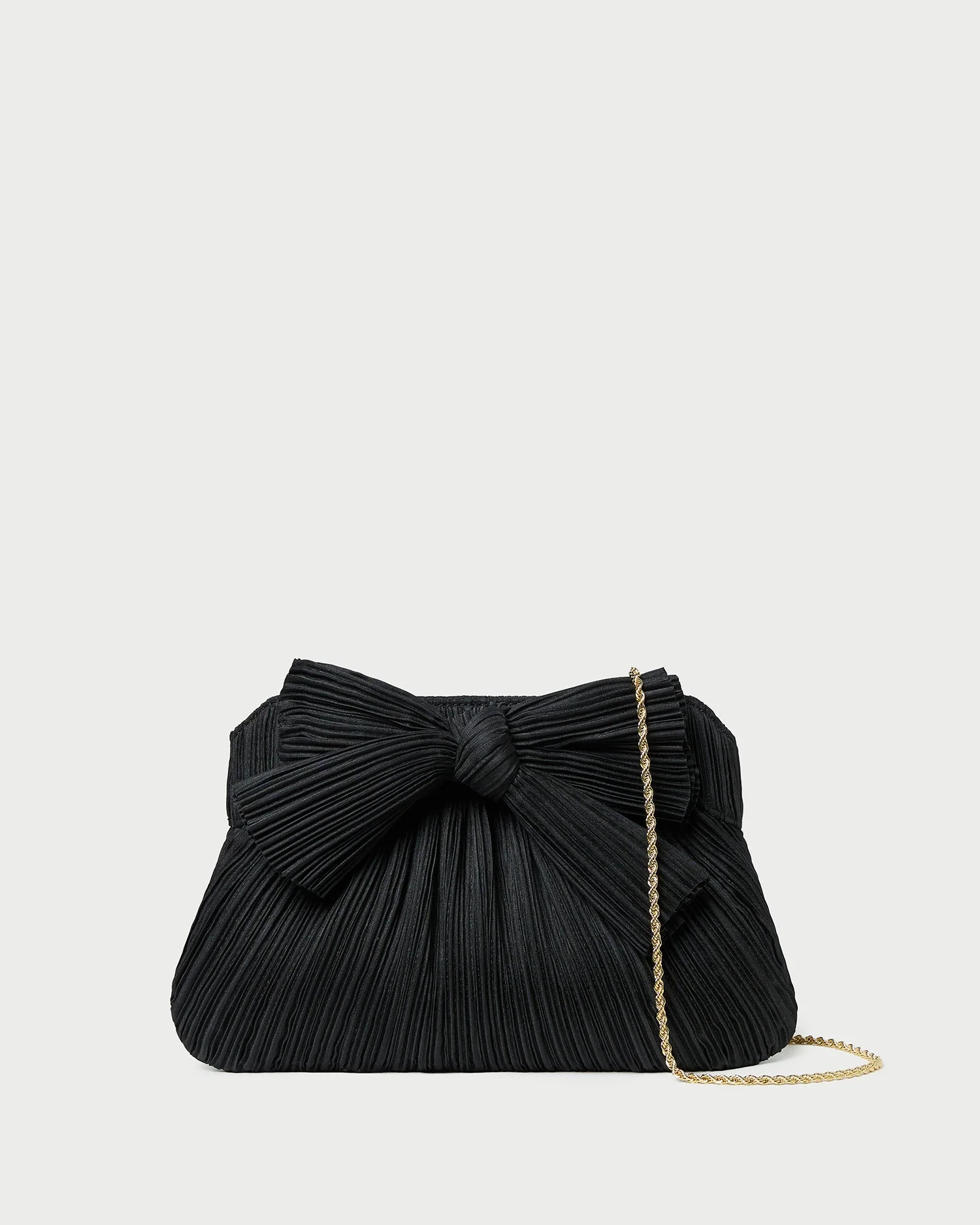 Rayne Black Bow Clutch - 1
