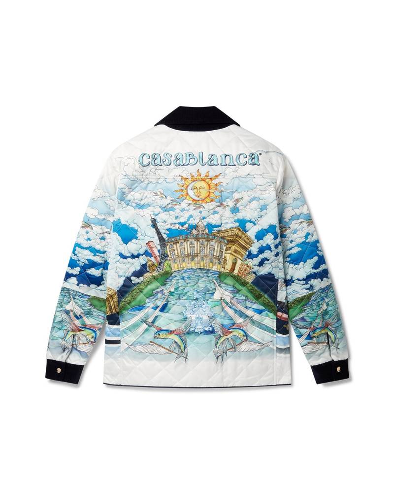 CASABLANCA Le Vol Ideal Quilted Hunting Jacket outlook