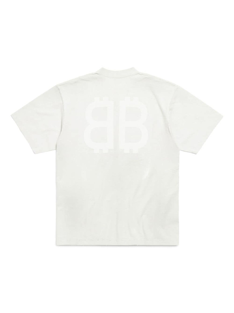 BALENCIAGA logo-print cotton T-shirt outlook