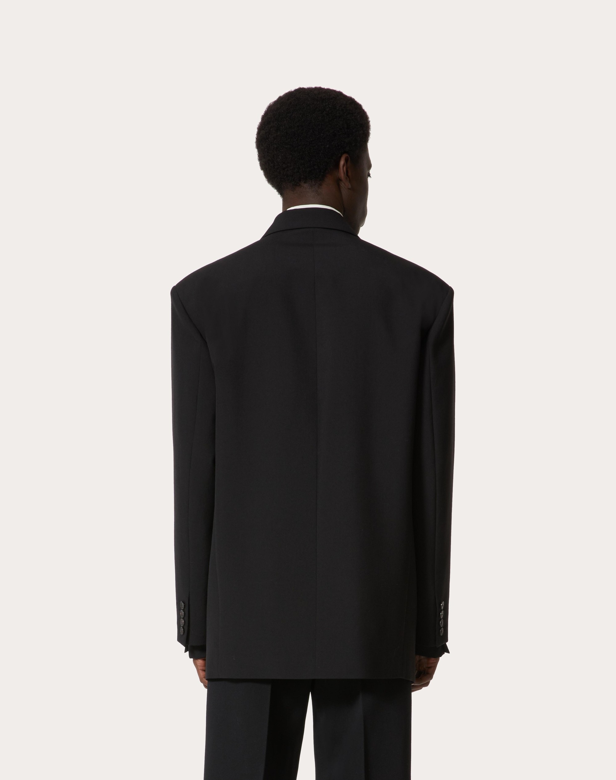 DOUBLE-BREASTED WOOL JACKET - 4