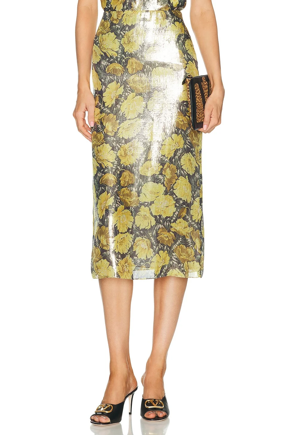 Lurex Apres LHiver Poppies Skirt - 1