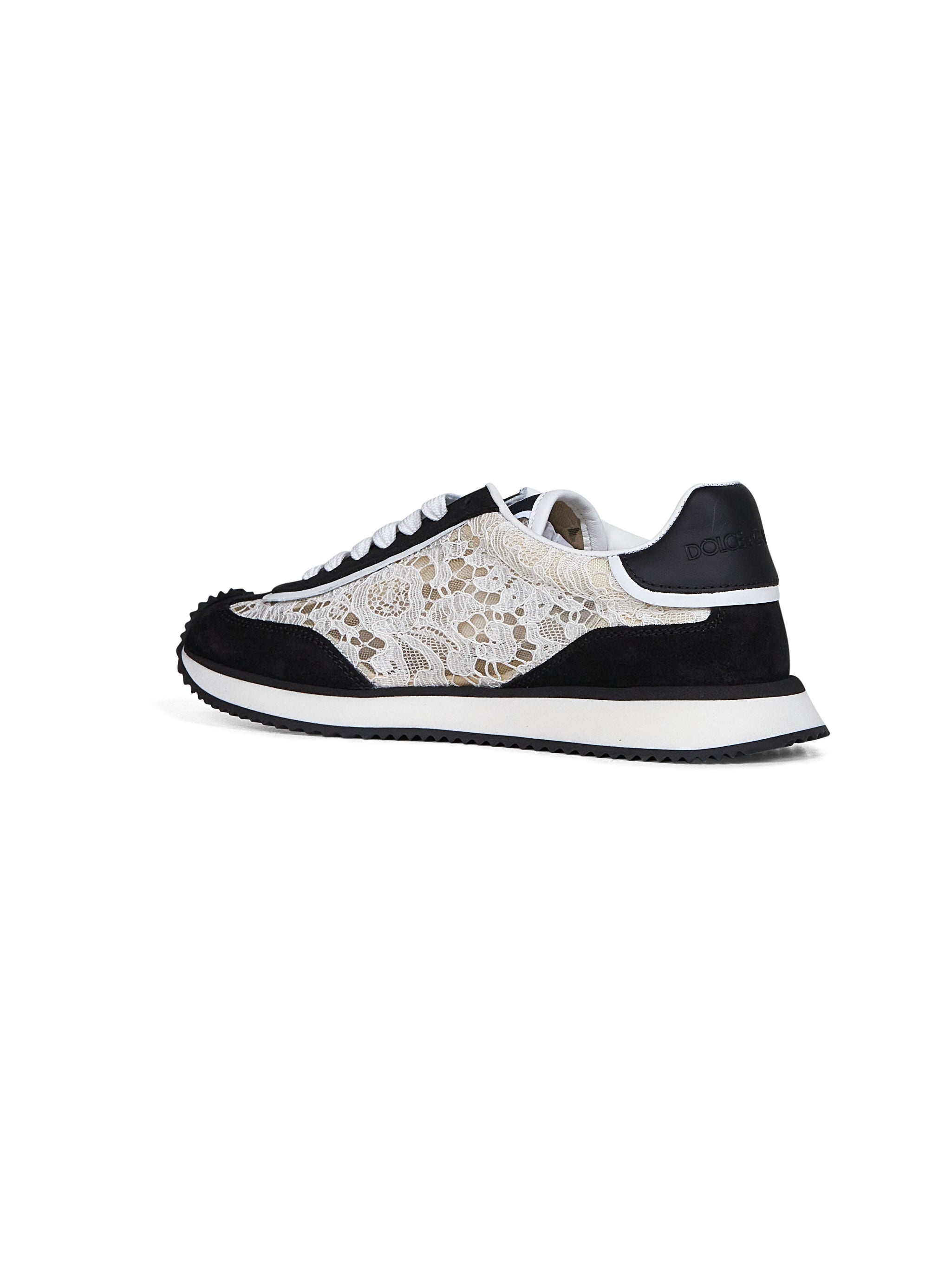 White and black DG CUSHION sneakers - 3