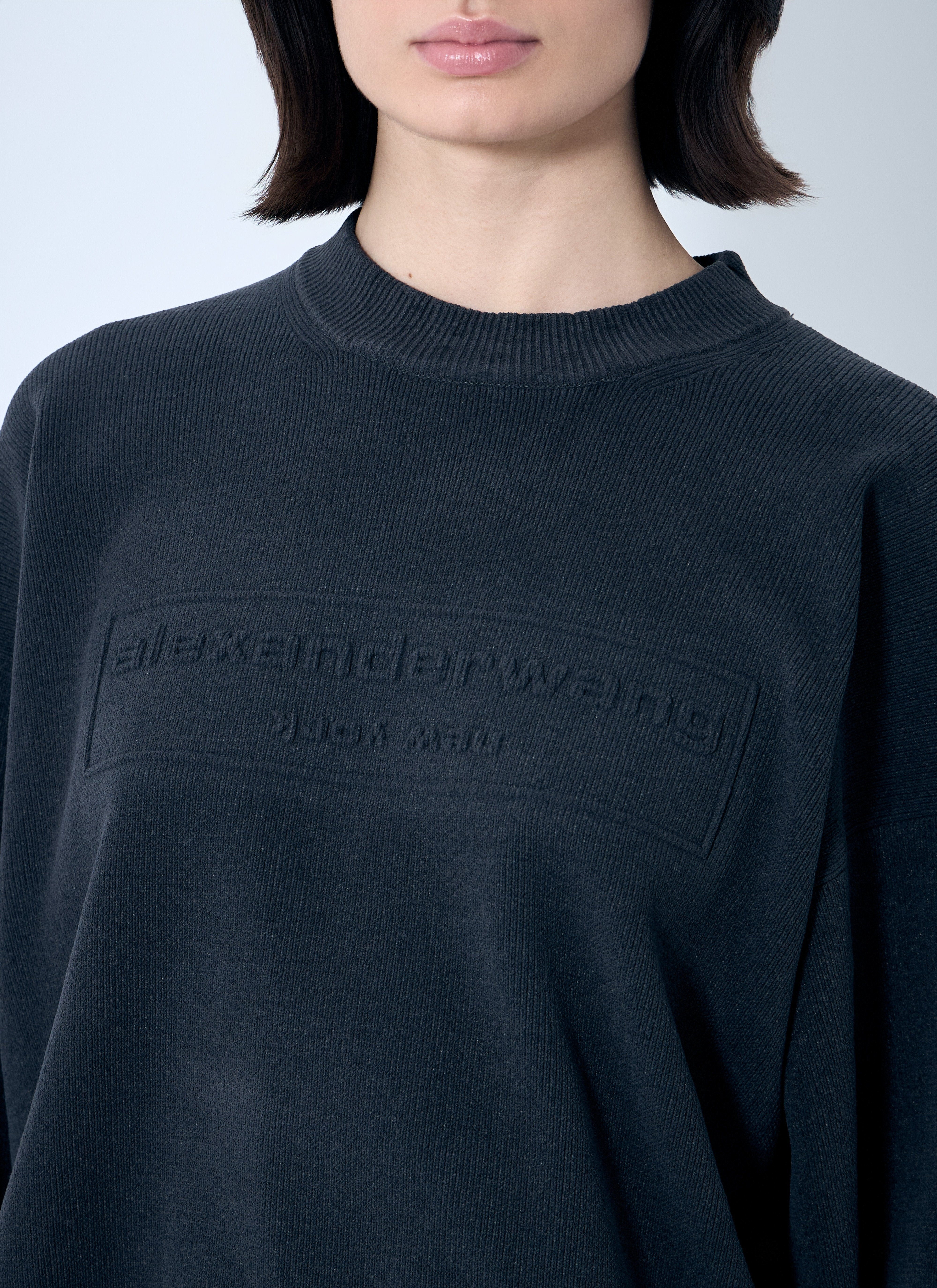 Alexander Wang Women Logo Embossed Sweater - 5