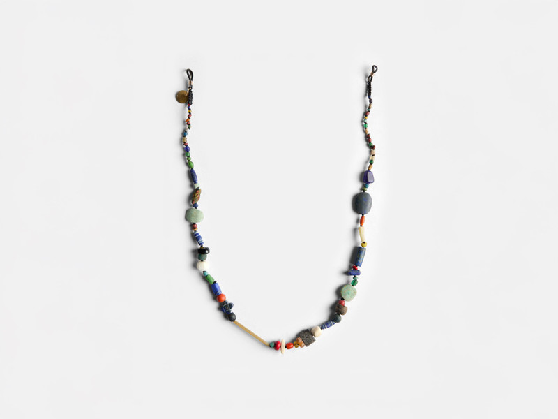 ANCIENT-STONE BEADED SUNGLASSES CHAIN STRAP IN MULTI-COLOUR 1