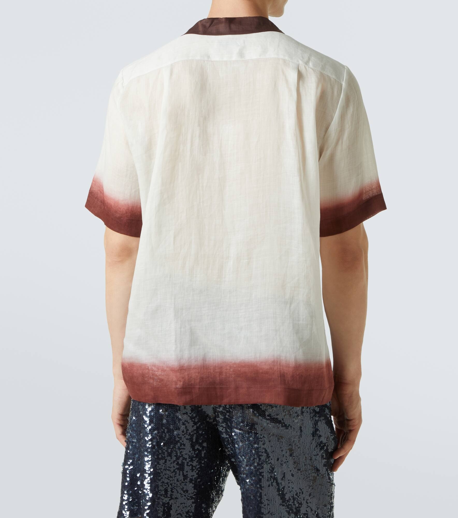 Embroidered bowling shirt - 4