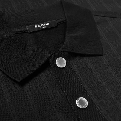 Balmain Balmain Monogram Polo Shirt outlook