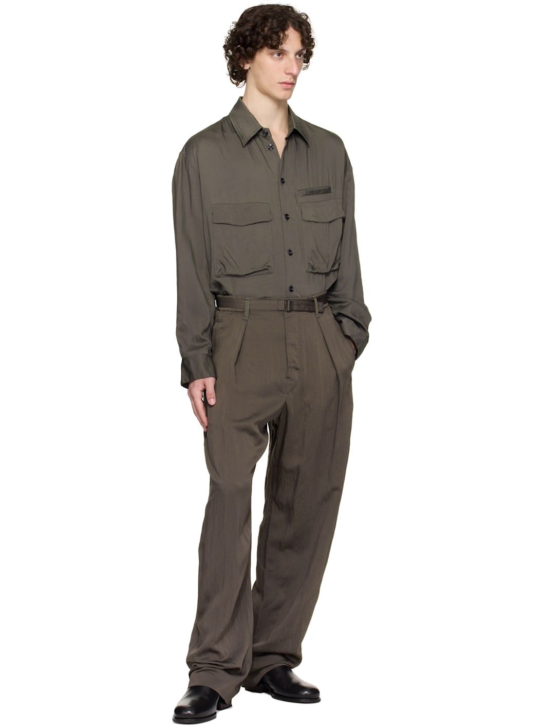 Gray Utility Shirt - 5