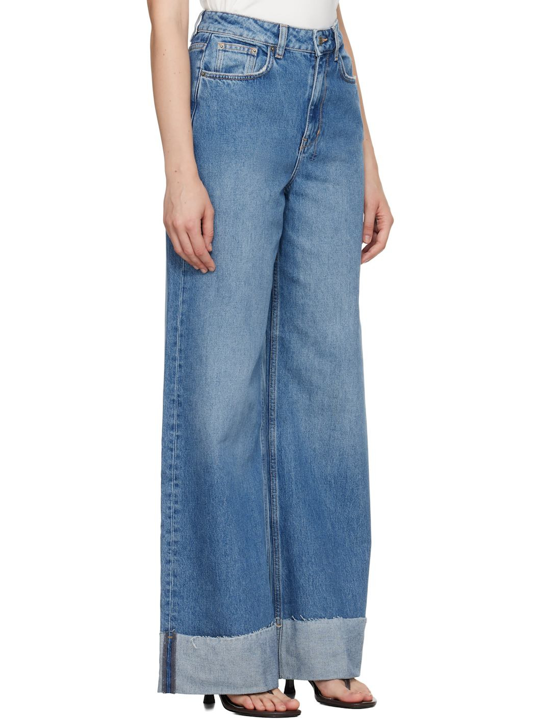 Blue Strider Tidal Cuffed Jeans - 2